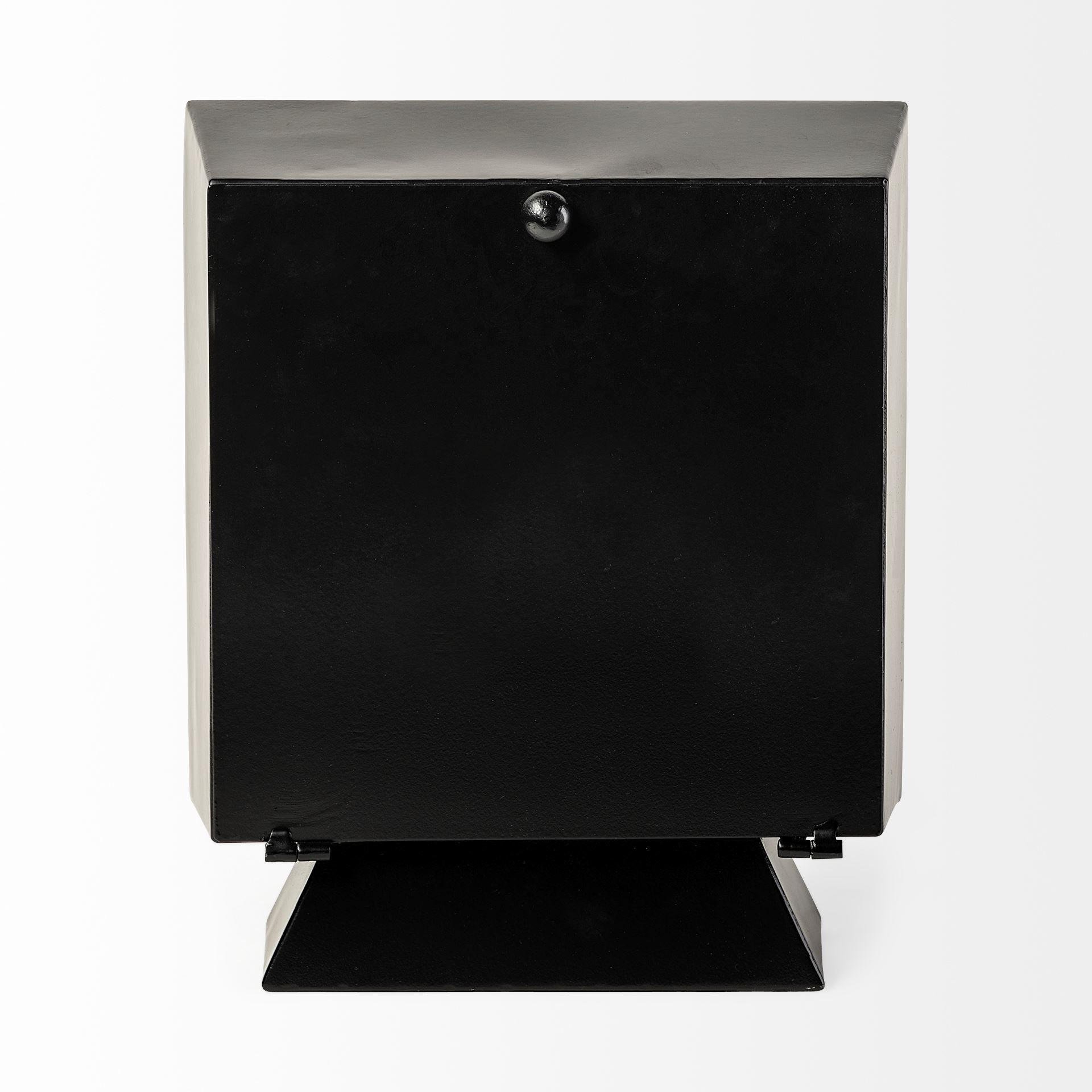 Ralph I Black Metal Square Table Clock