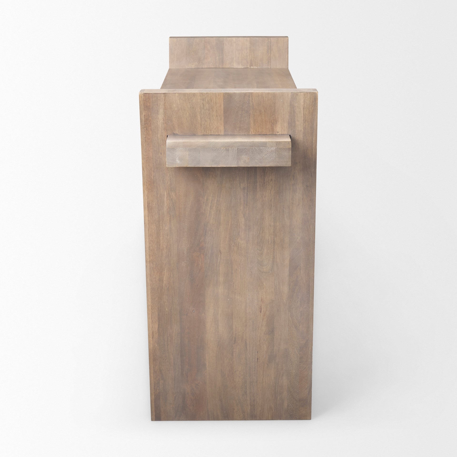 Elaine III 60L x 16W Brown Wood Angled Leg Console Table