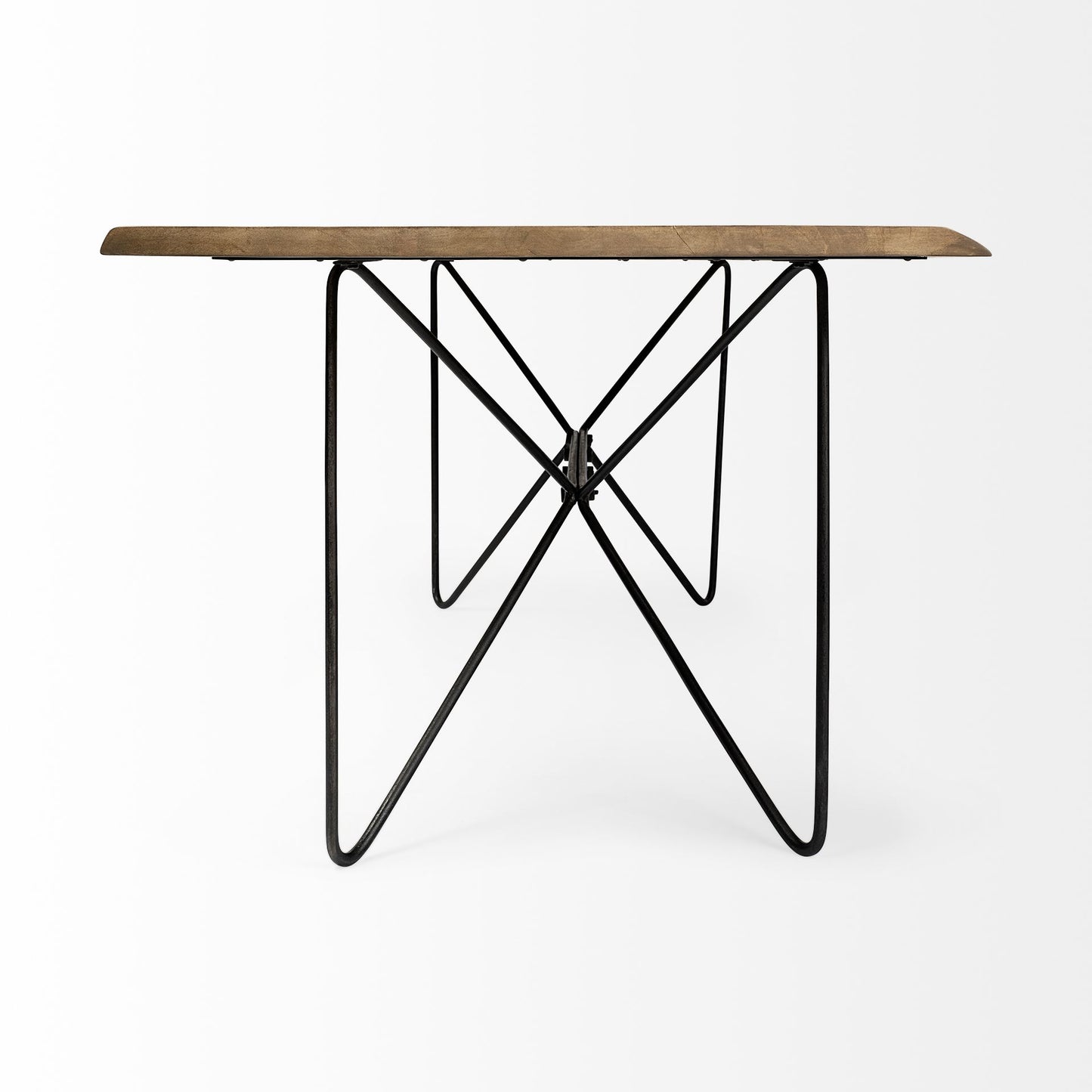 Papillion Dining Table Blonde Wood | Black Iron - dining-table