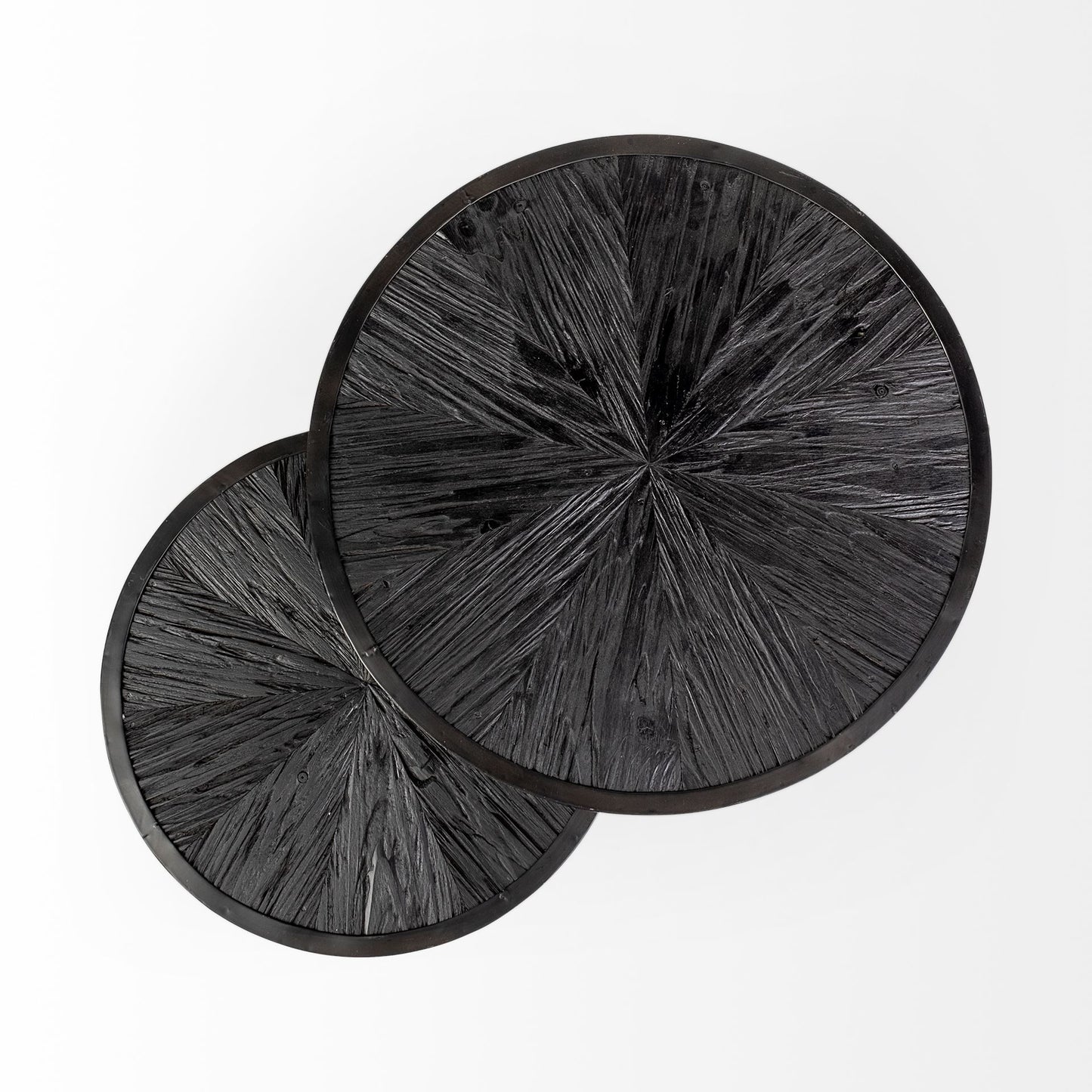 Chakra Accent Table Black Wood | Black Metal - accent-tables