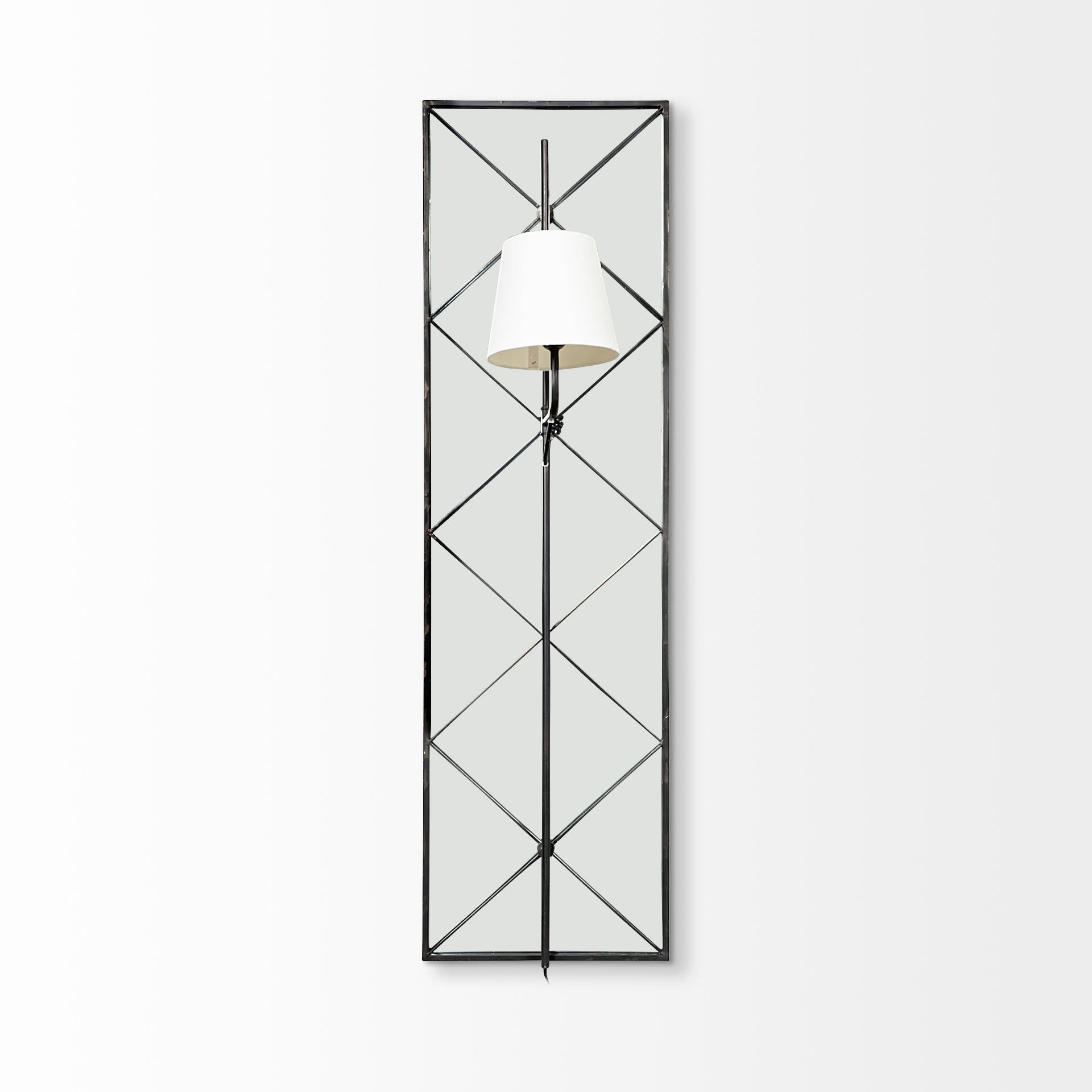 Krissta Wall Sconce Black Metal | Mirror - wall-fixtures