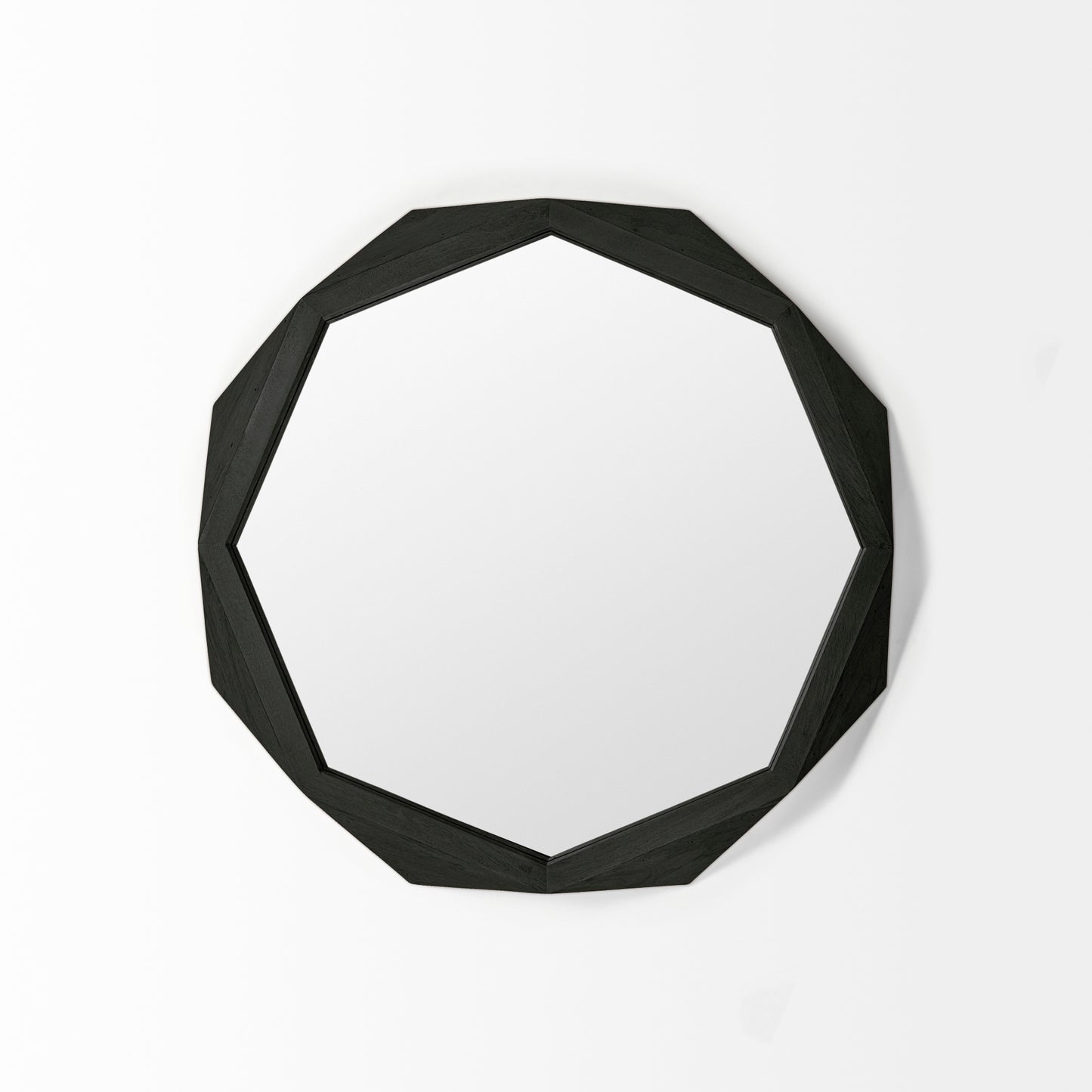 Aramis Wall Mirror Black Wood | 32’’ - wall-mirrors-grouped