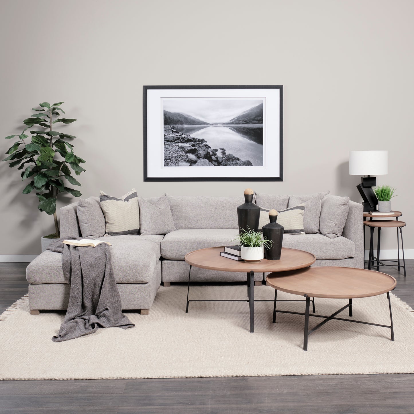 Valence 37.8L x 38.6W x 28.3H Medium Gray Corner Sectional Piece