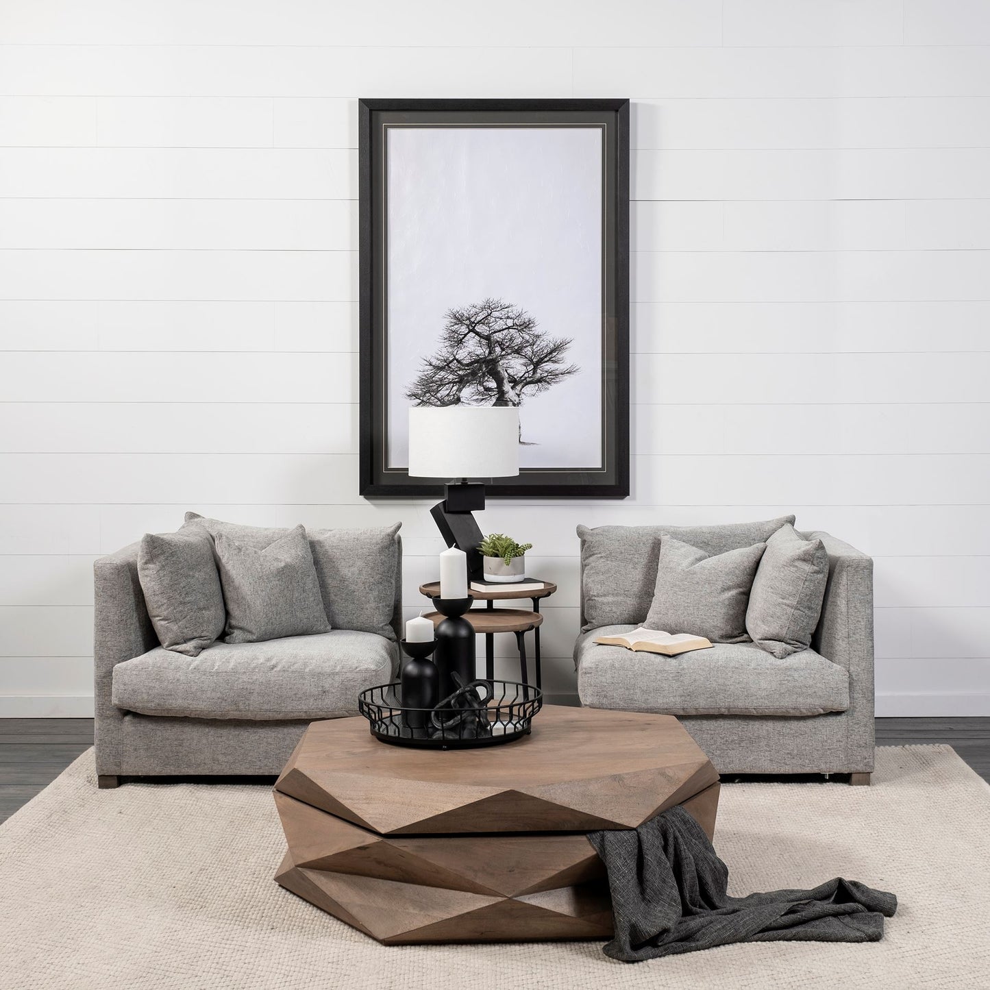 Valence 37.8L x 38.6W x 28.3H Medium Gray Corner Sectional Piece