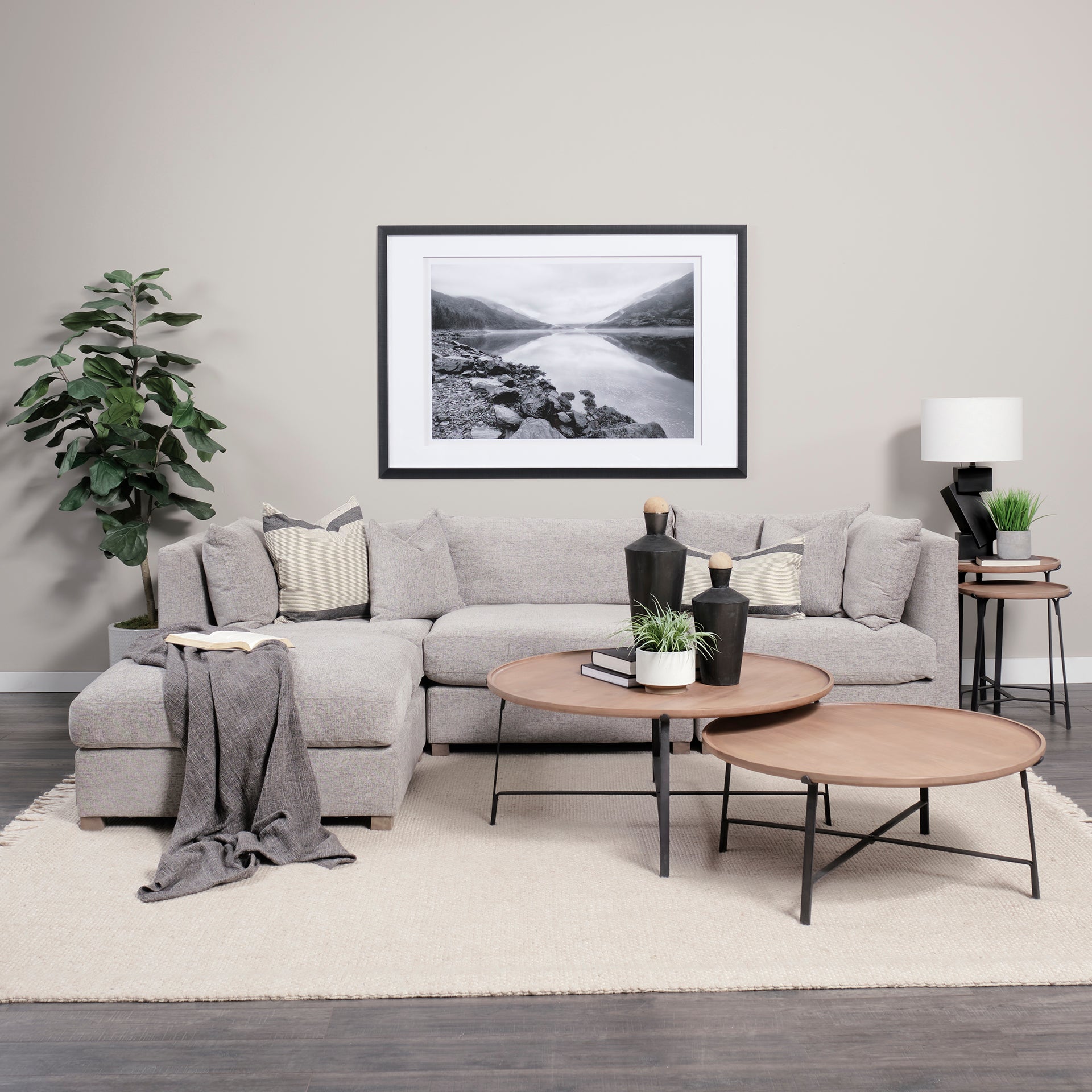 Valence 38.2L x 38.6W x 28.3H Medium Gray Armless Sectional Piece