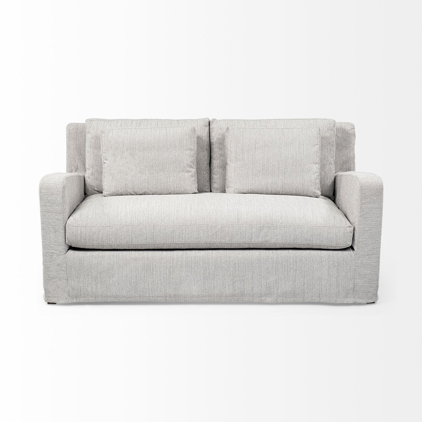 Denly I 69 X 38.25 X 34.5 Frost Gray Slipcover Two Seater Sofa