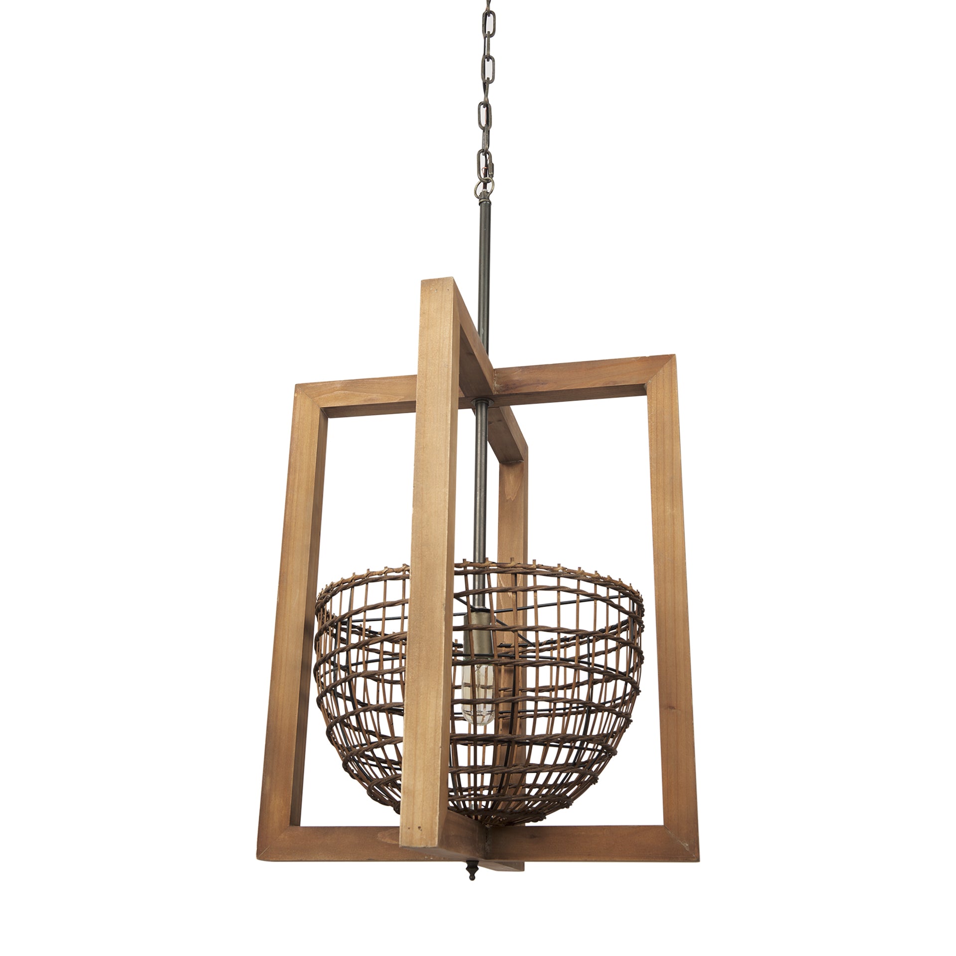 Kiley Pendant Light Woven | Wood - pendant-light