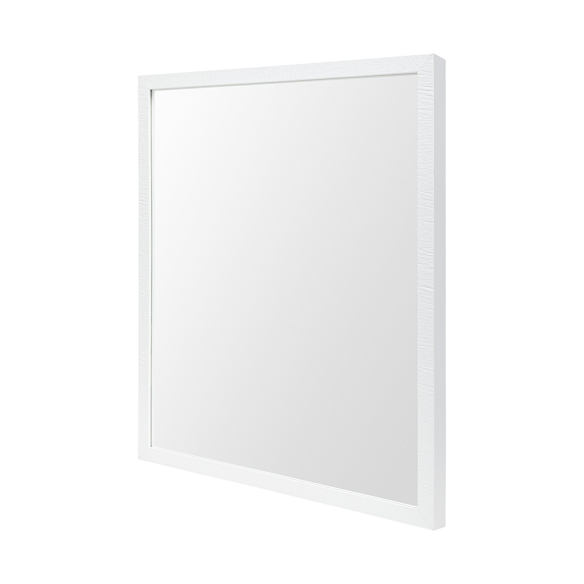 Bristol White 20x24 Faux Wood Frame Bathroom Vanity Mirror