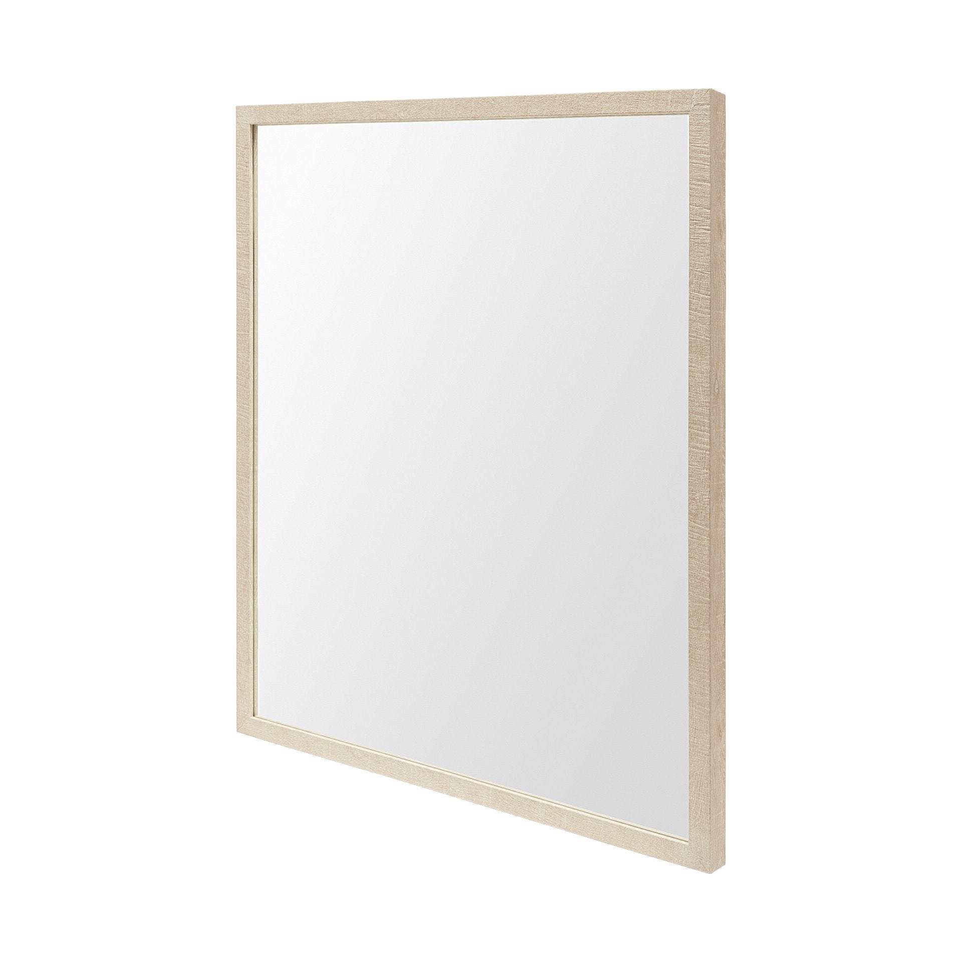Bristol Tan 24x30" Faux Wood Frame Bathroom Vanity Mirror