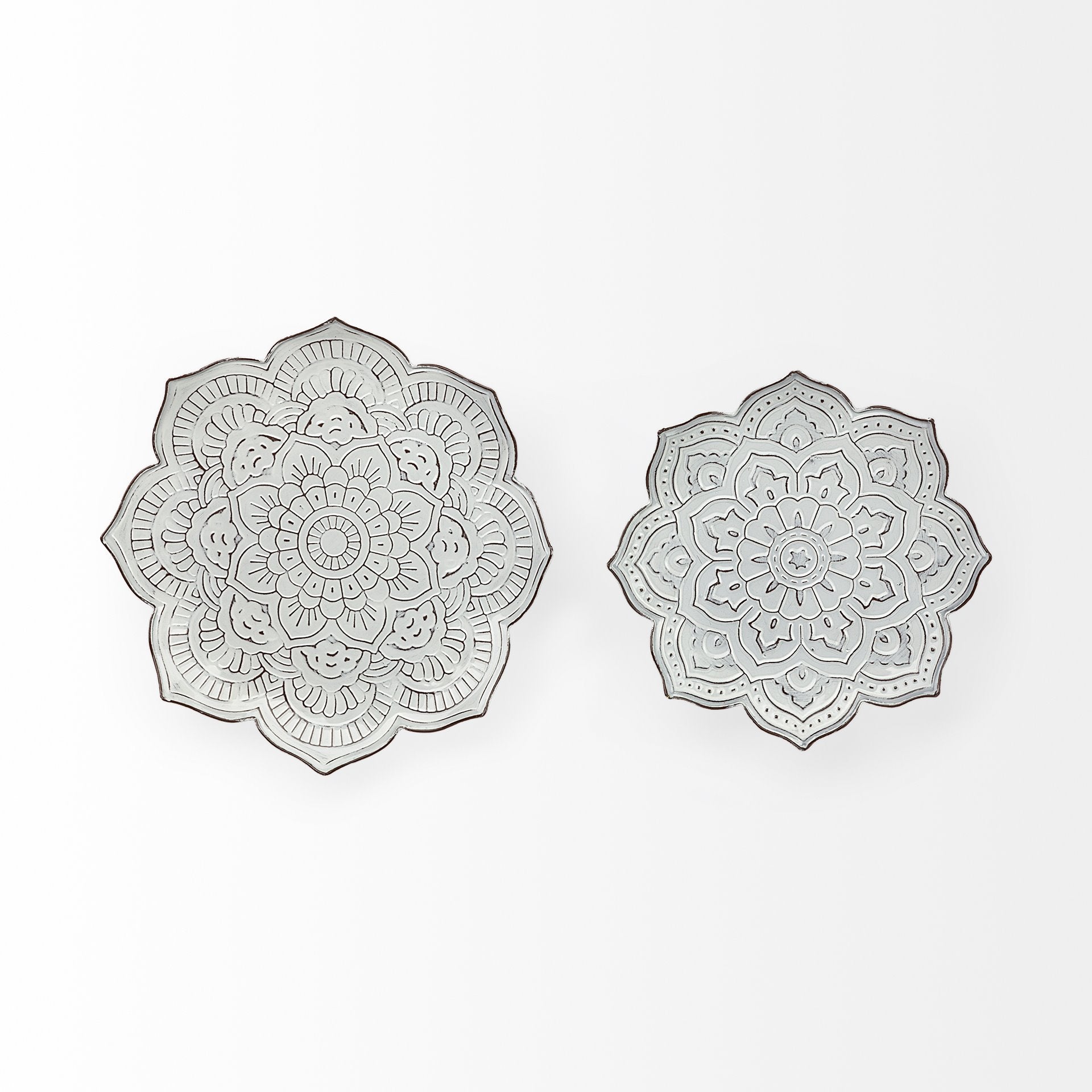 Miranda Wall Decor White Metal - alternative-wall-decor