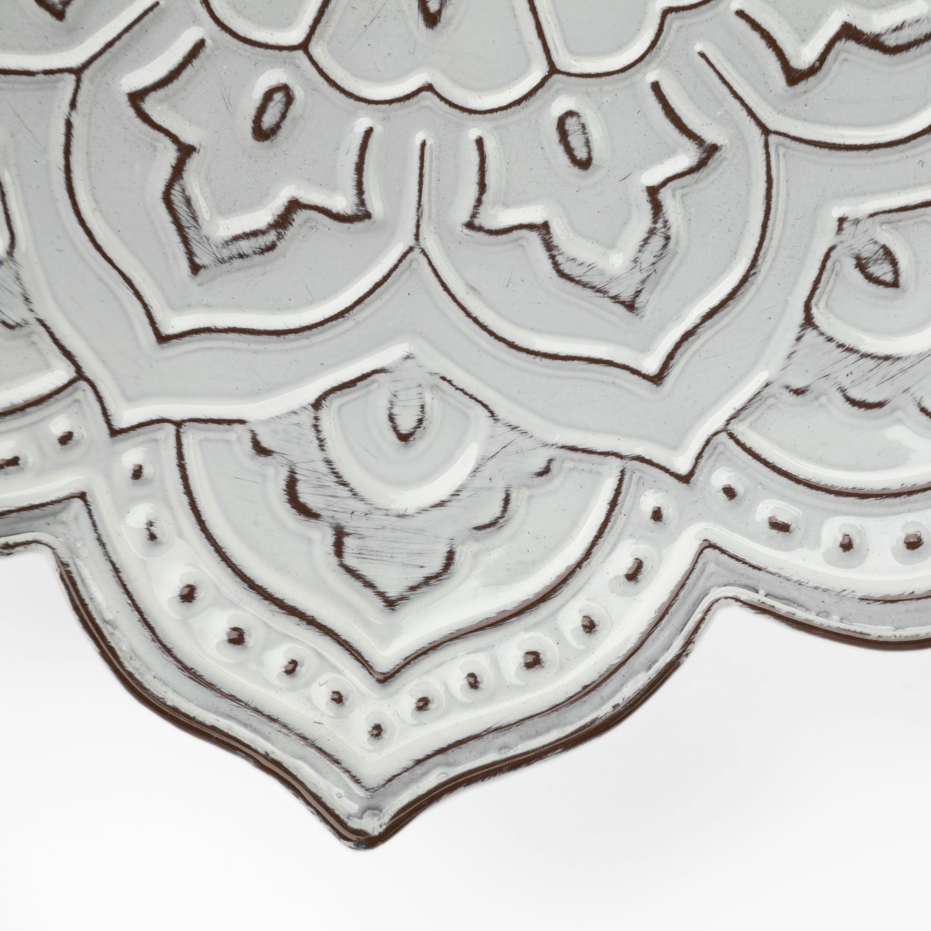 Miranda Wall Decor White Metal - alternative-wall-decor