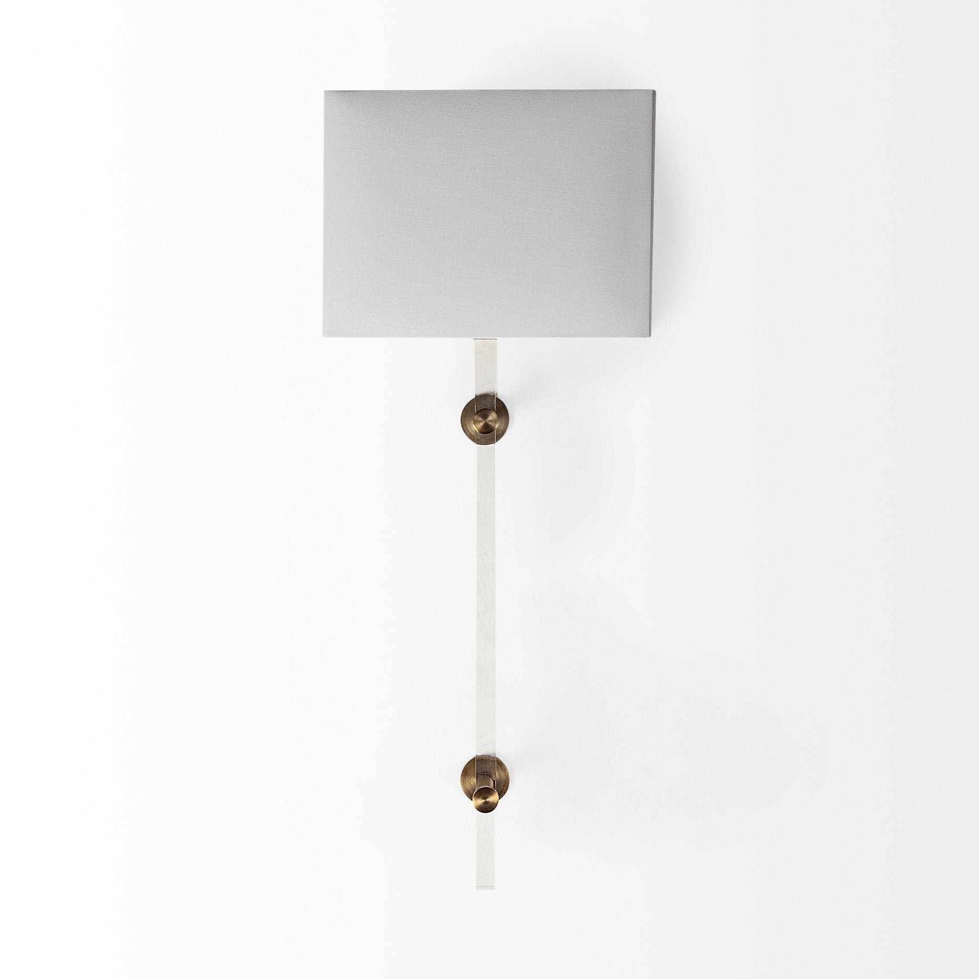 Cantabria Wall Sconce Brass | White Shade - wall-fixtures