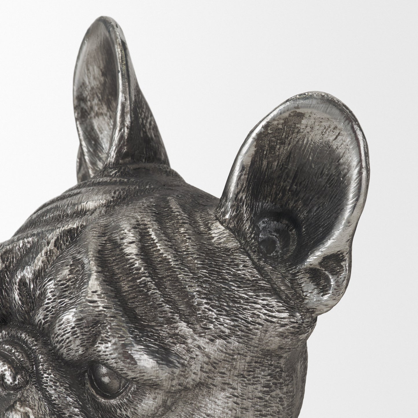 Bruno (Set of 2) 5L x 5W Silver American Bulldog Bookends