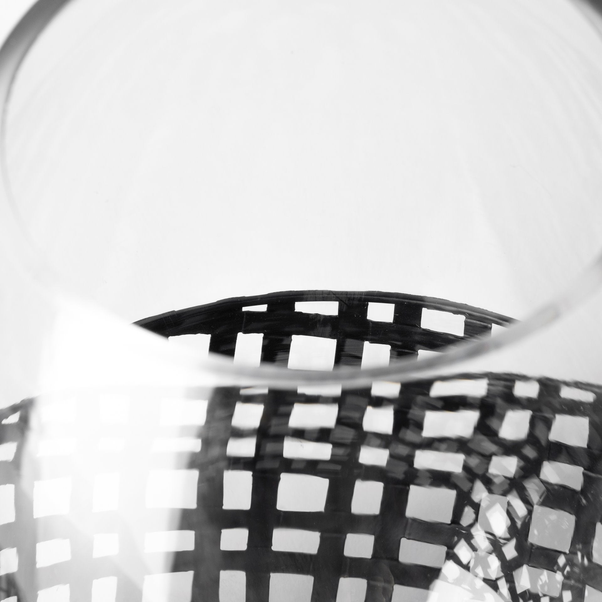 Reena II Large Black Woven Metal Base Table Candle Holder