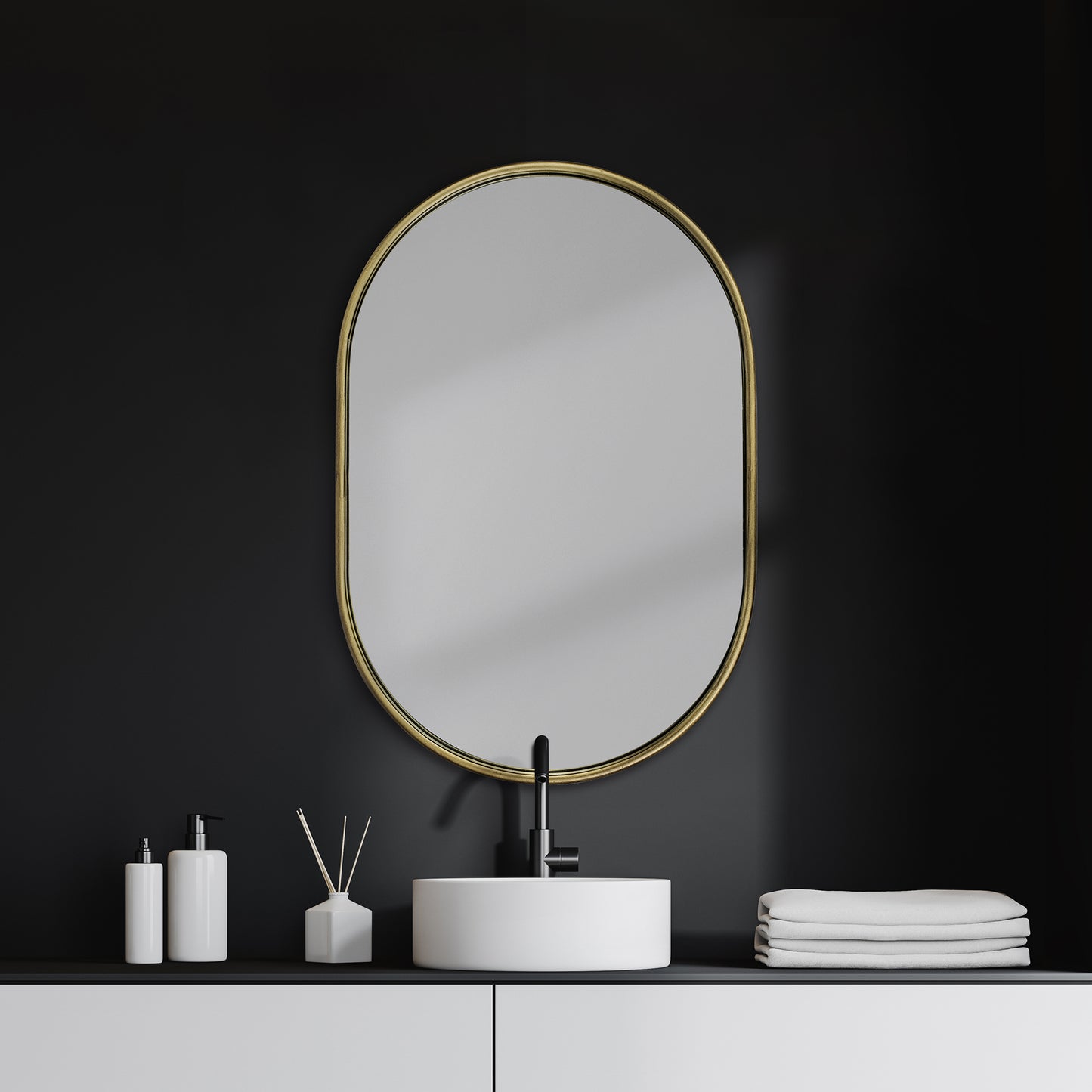 Sylvia Wall Mirror Gold Metal - wall-mirrors-grouped