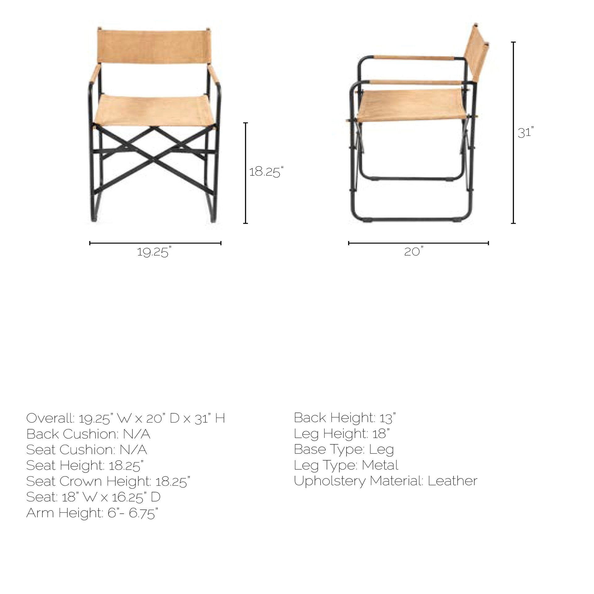 Direttore Dining Chair Tan Suede | Black Metal - dining-chairs