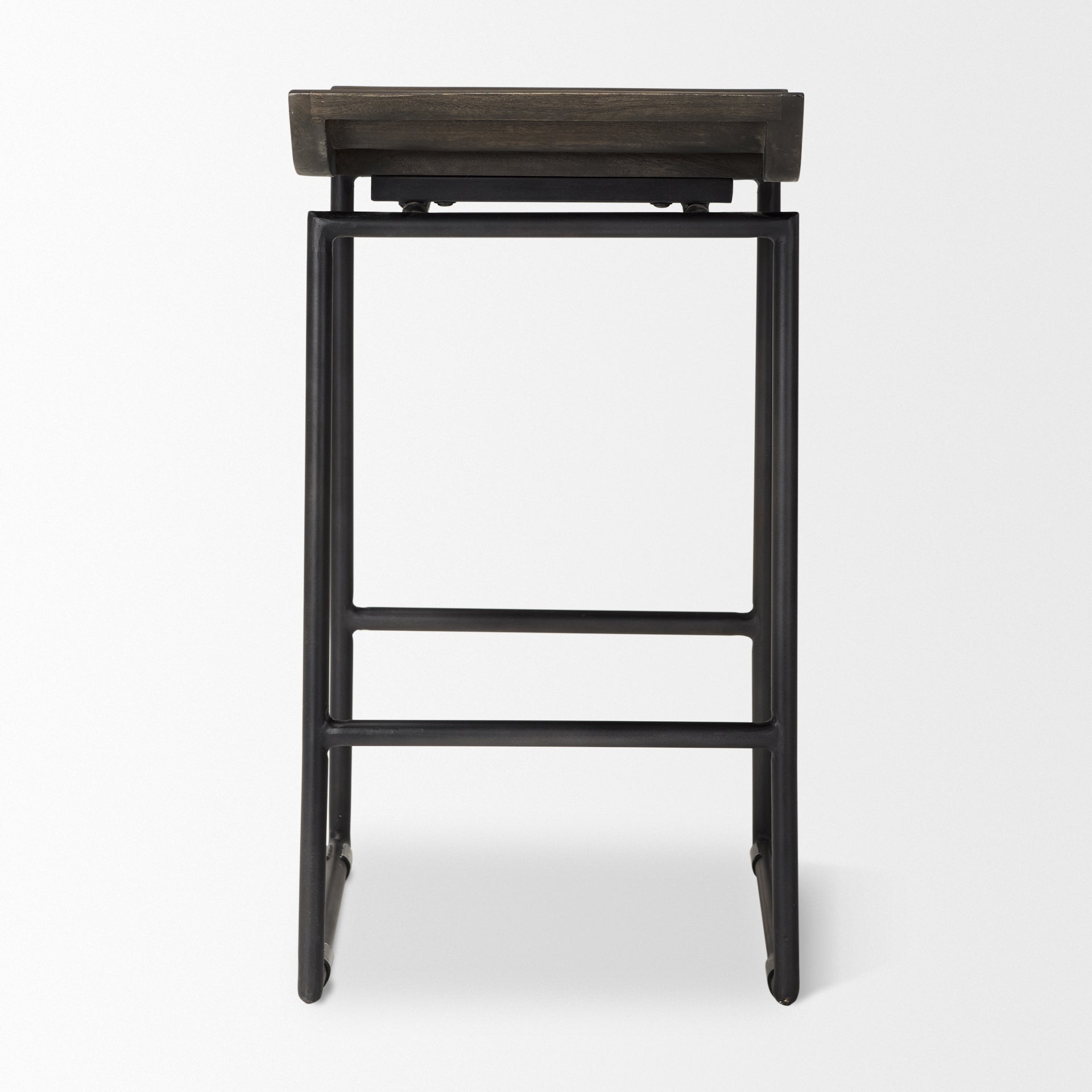 Givens Bar Counter Stool Black Wood | Black Metal | Counter - bar-stools