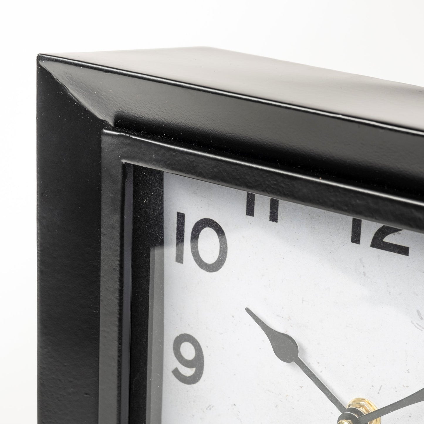 Ralph I Black Metal Square Table Clock