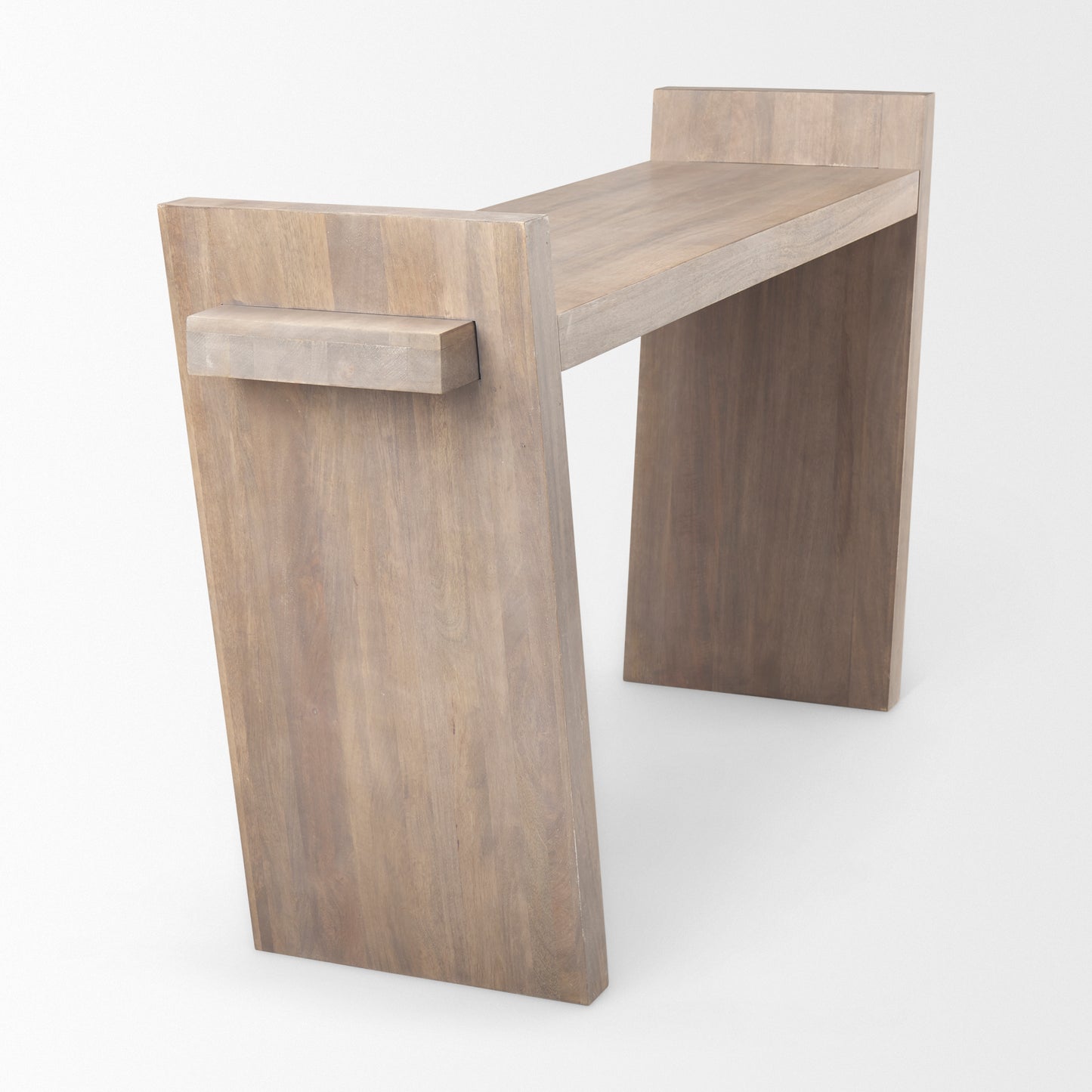 Elaine III 60L x 16W Brown Wood Angled Leg Console Table