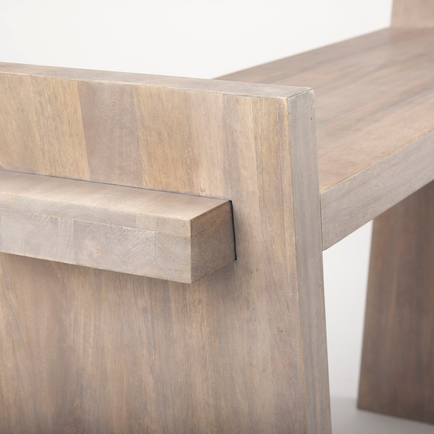 Elaine III 60L x 16W Brown Wood Angled Leg Console Table