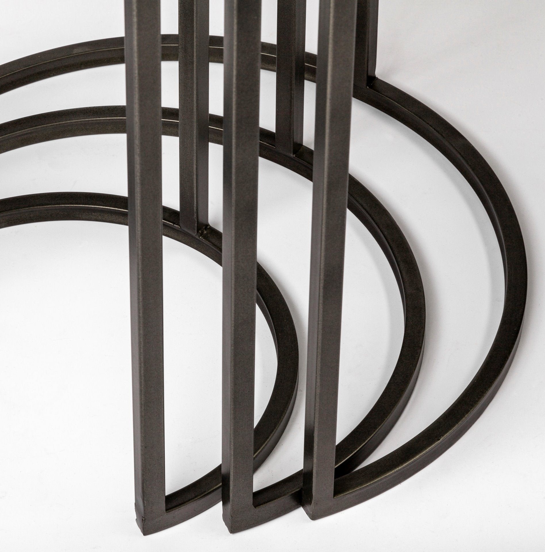Glover Accent Table Brown Wood | Black Metal - accent-tables