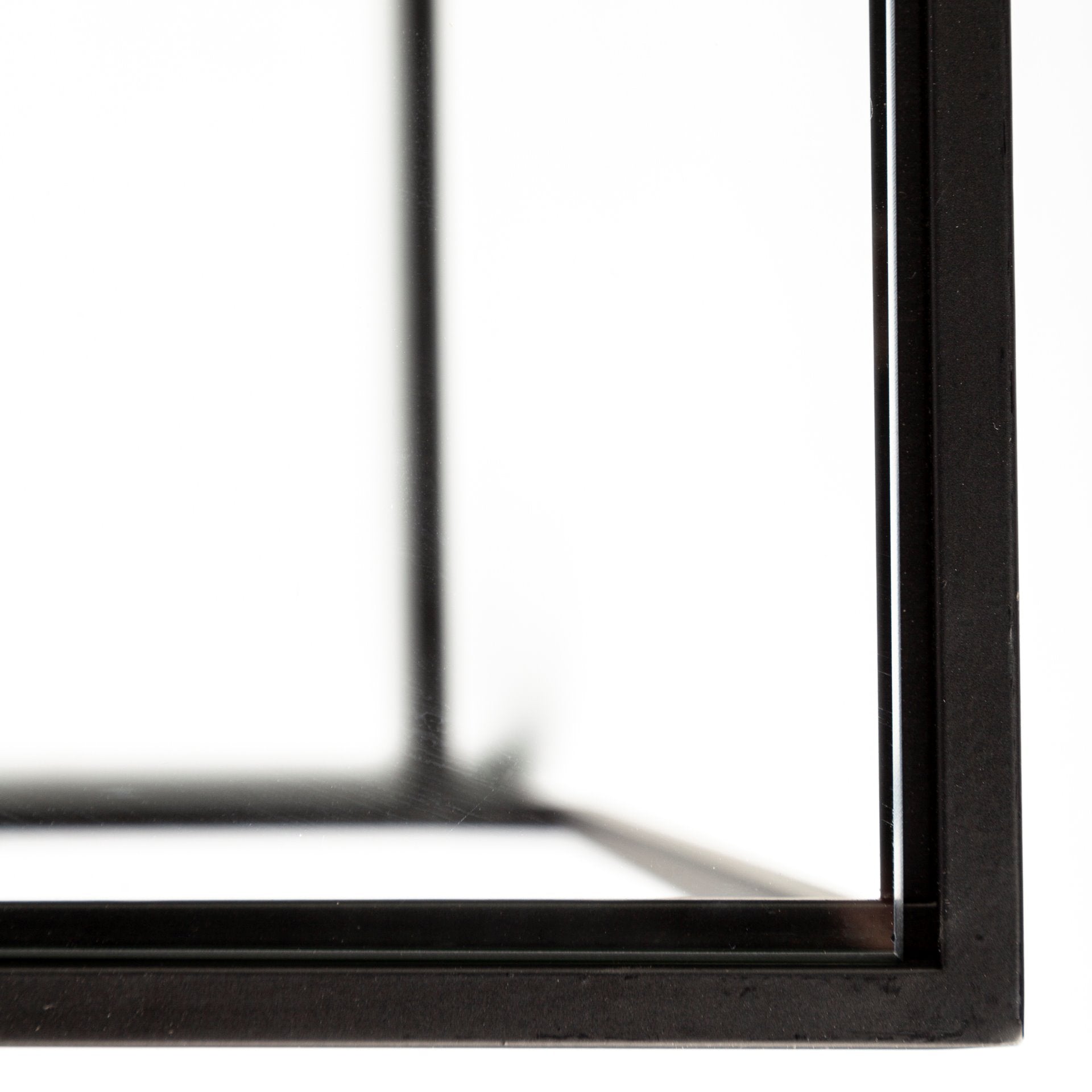 Arya Accent Table Glass | Black Iron - accent-tables