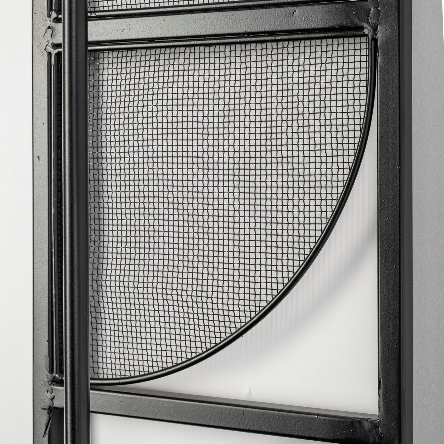 Navin 10x46.5 Black Metal Body White Fabric Shade Rectangular Wall Sconce