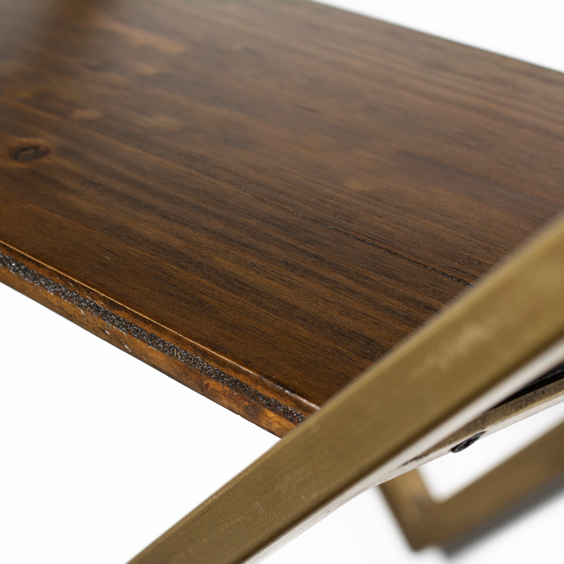 Neil Wall Furniture Gold Metal | Brown Wood - wall-furniture