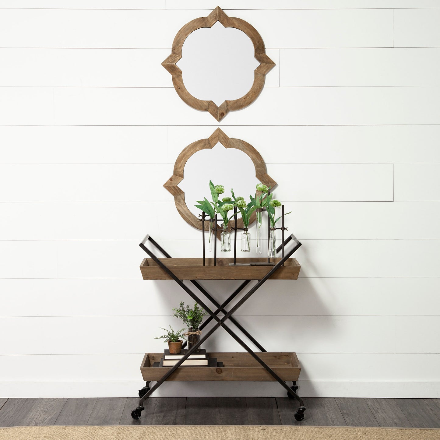 Argonne Wall Mirror Brown Wood - wall-mirrors-grouped