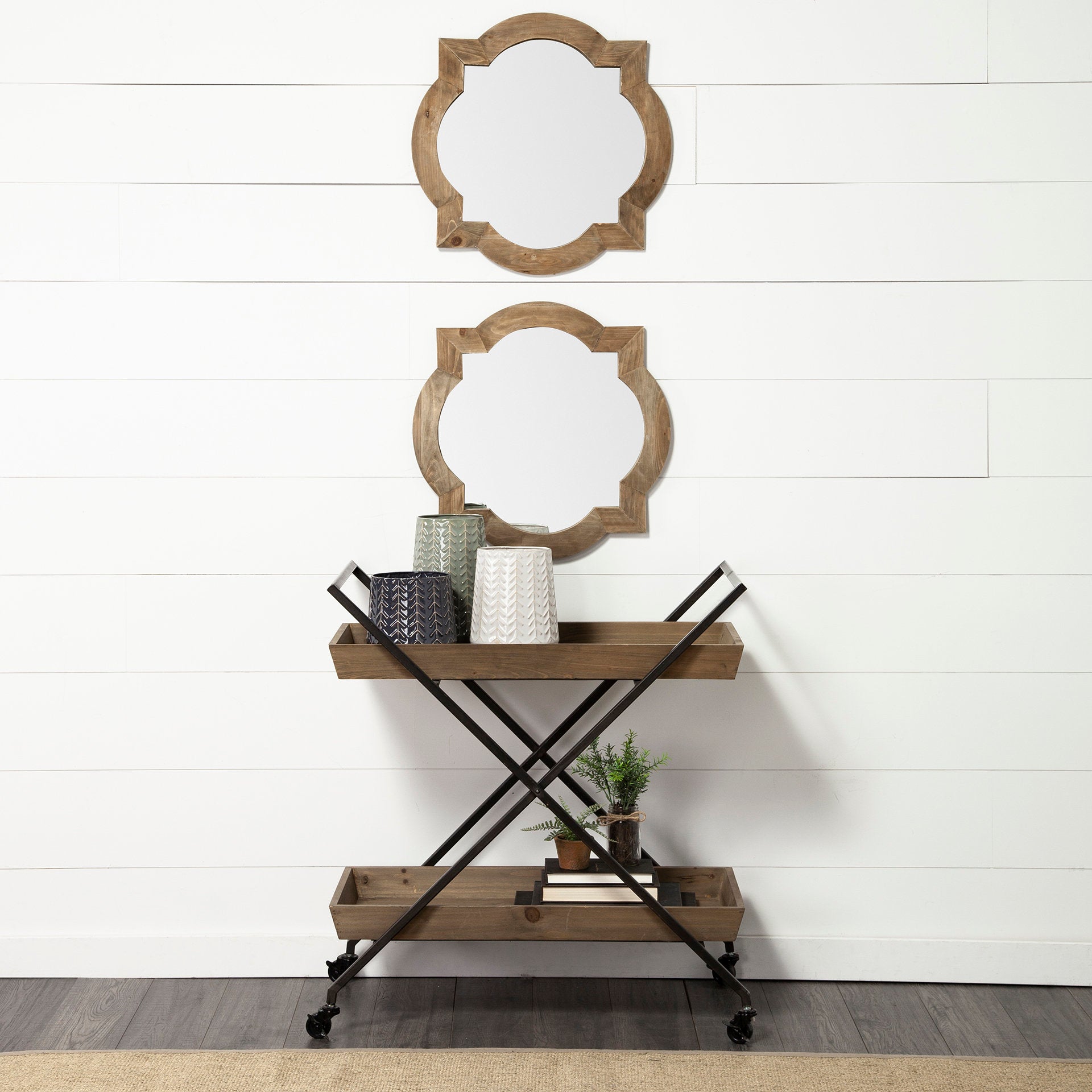 Argonne Wall Mirror Brown Wood - wall-mirrors-grouped