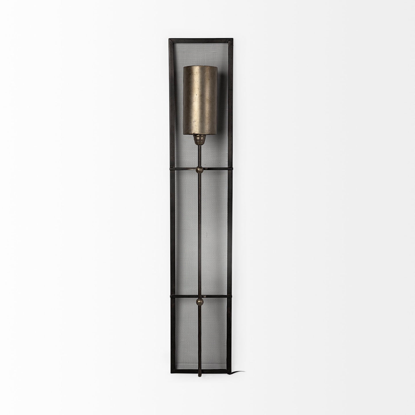 Newcomb Wall Sconce Gold/Black Metal - wall-fixtures