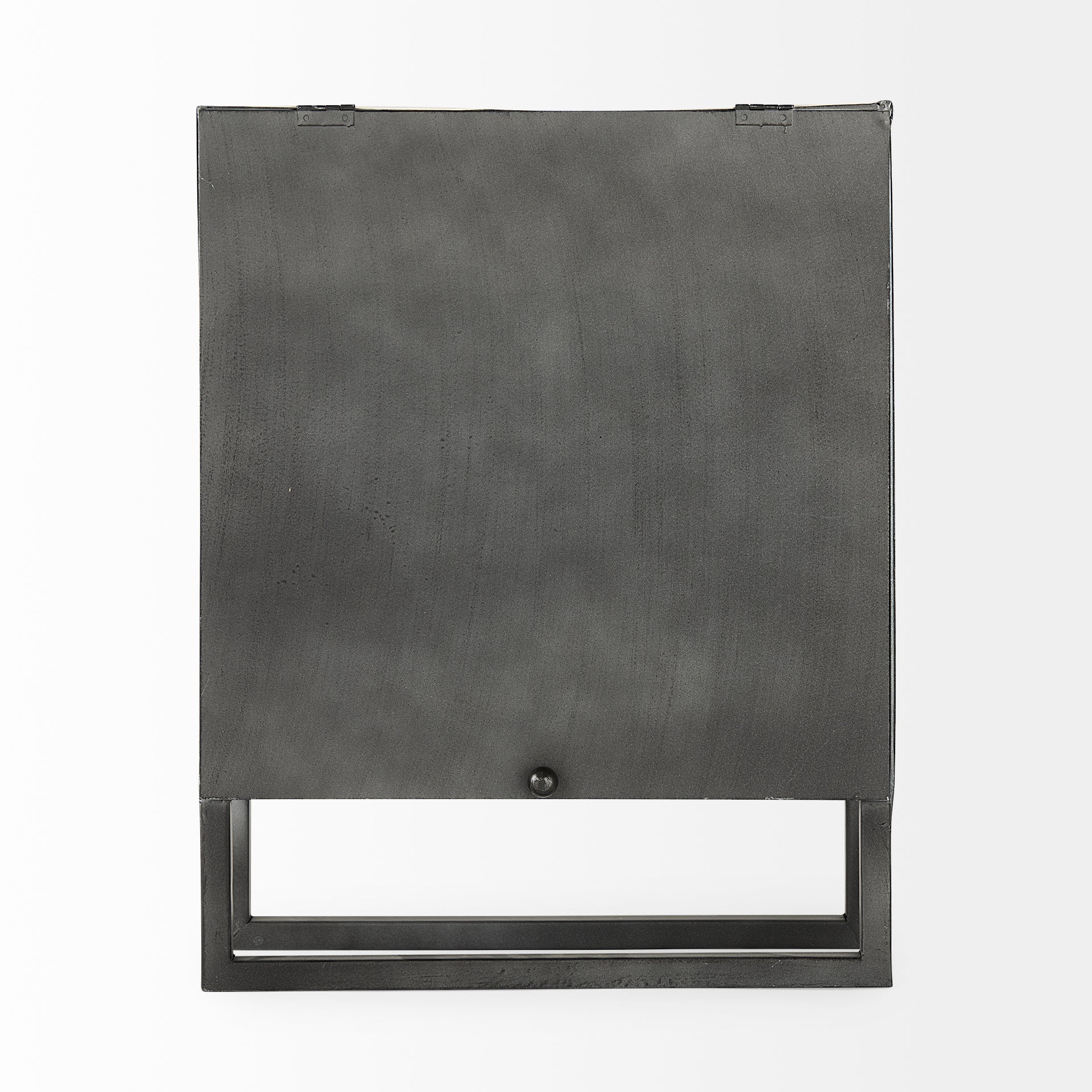 Felix Gray Metal Square Table Clock