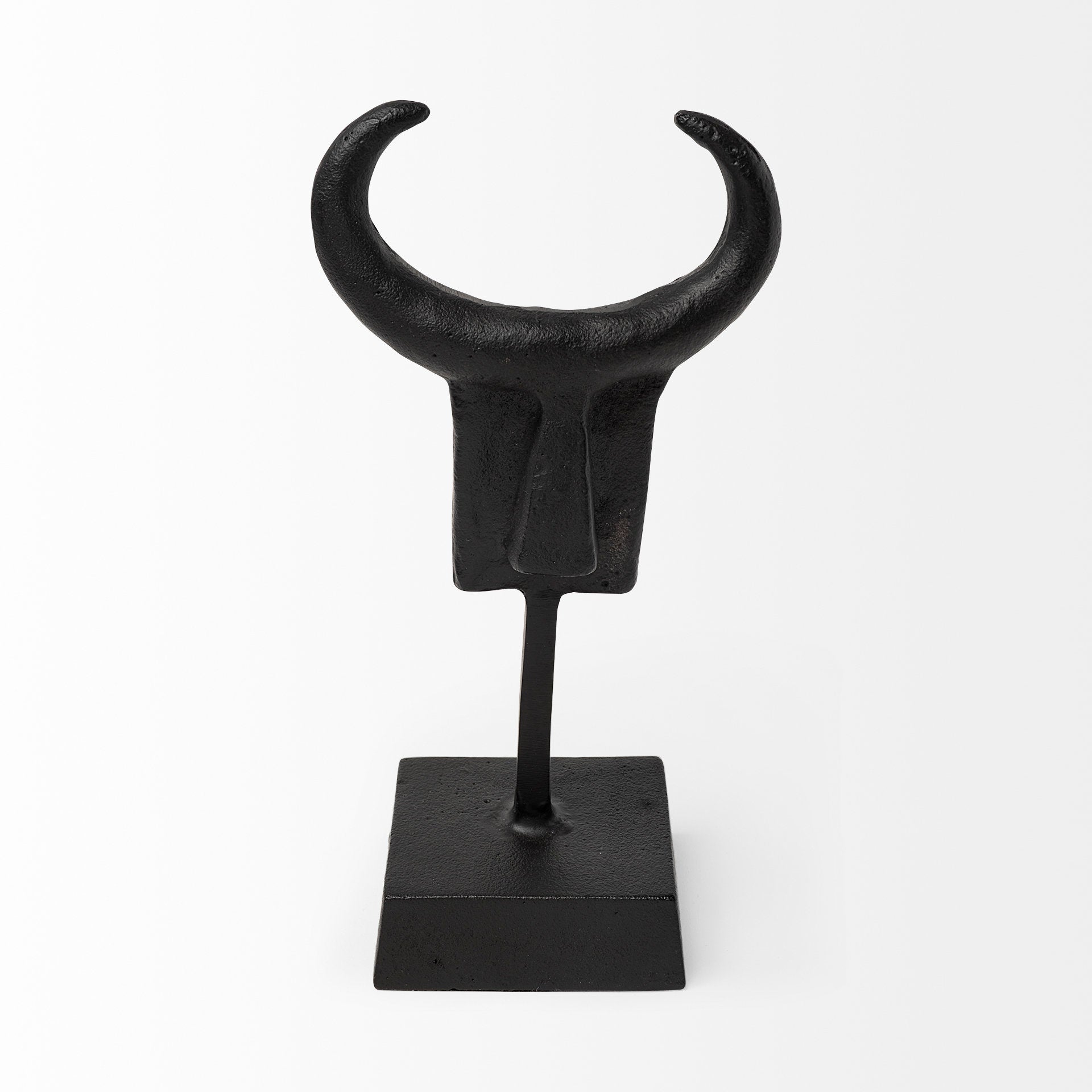 Caleb 4L x 5W Black Metal Tribal Figurine