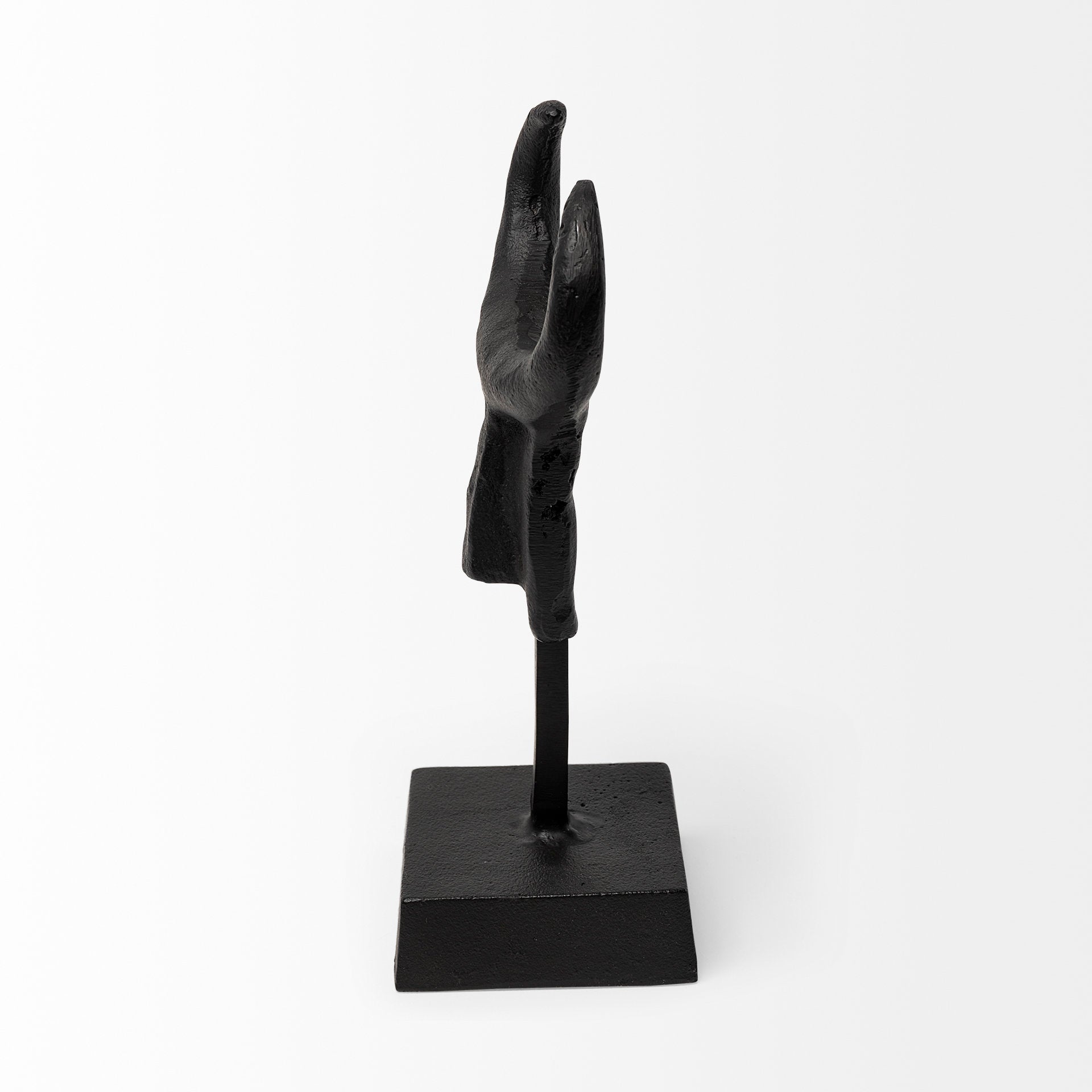 Caleb 4L x 5W Black Metal Tribal Figurine