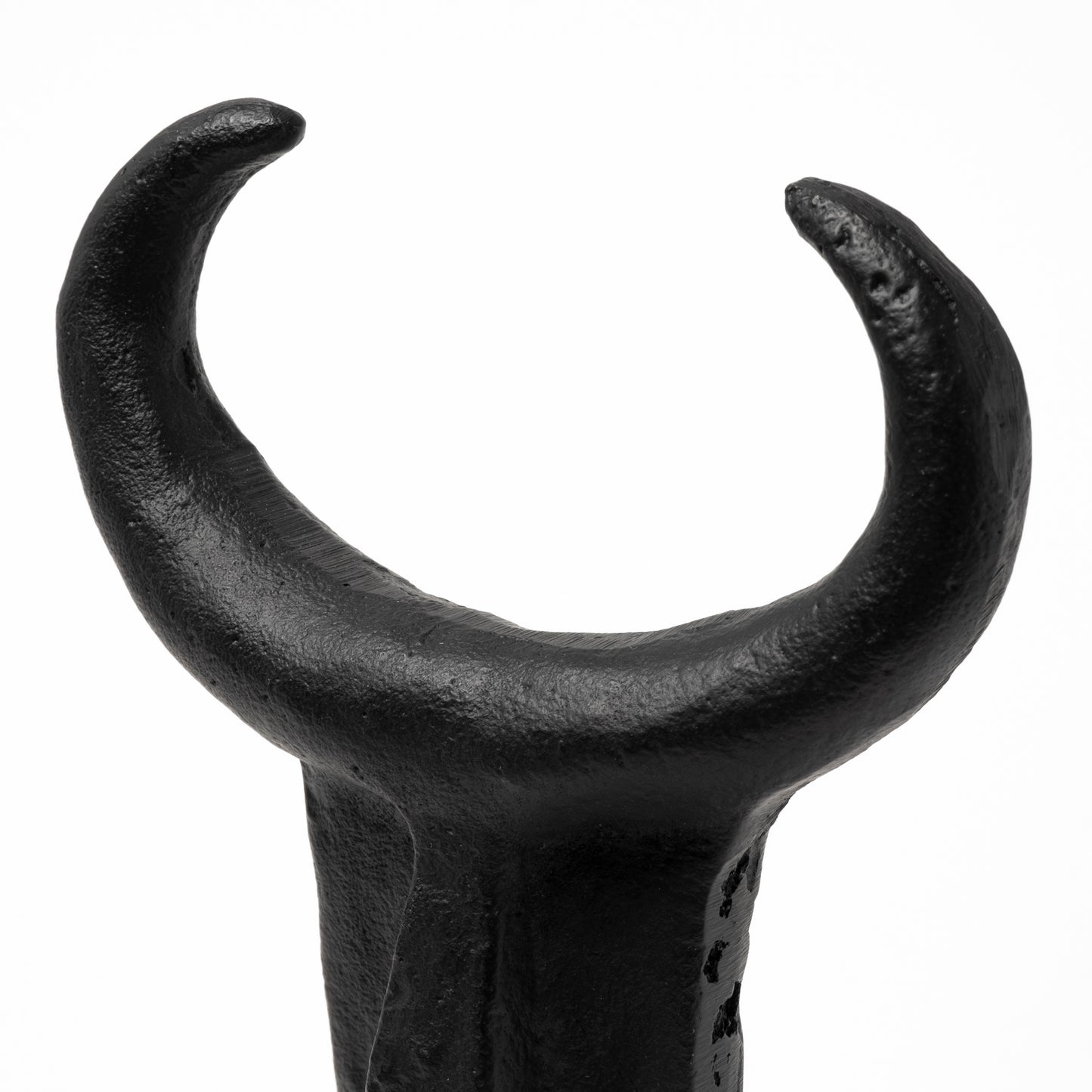 Caleb 4L x 5W Black Metal Tribal Figurine