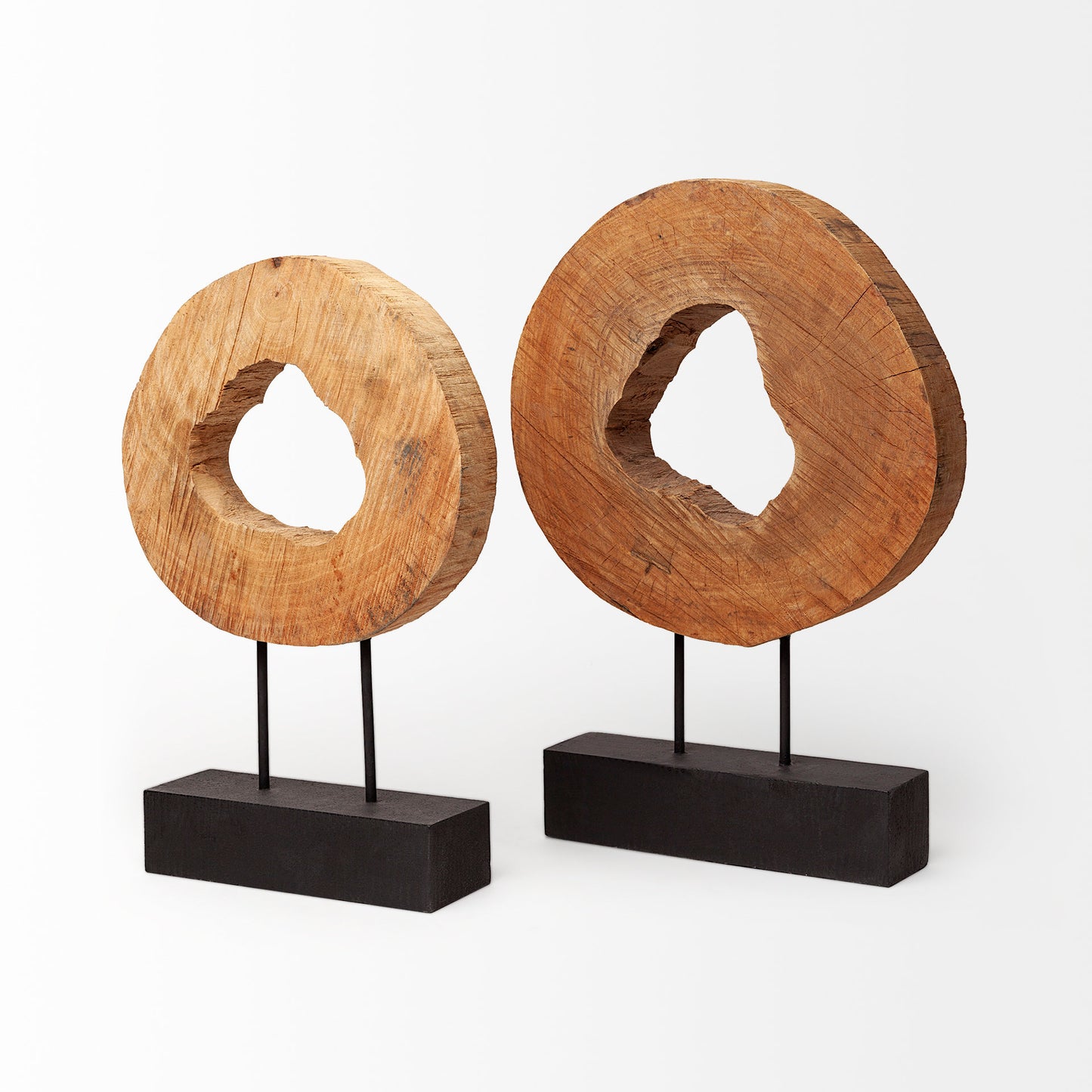 Ironwood I (Large) 15L x 3W Natural Wooden Circular Object