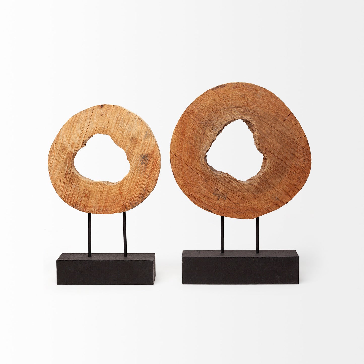 Ironwood I (Large) 15L x 3W Natural Wooden Circular Object