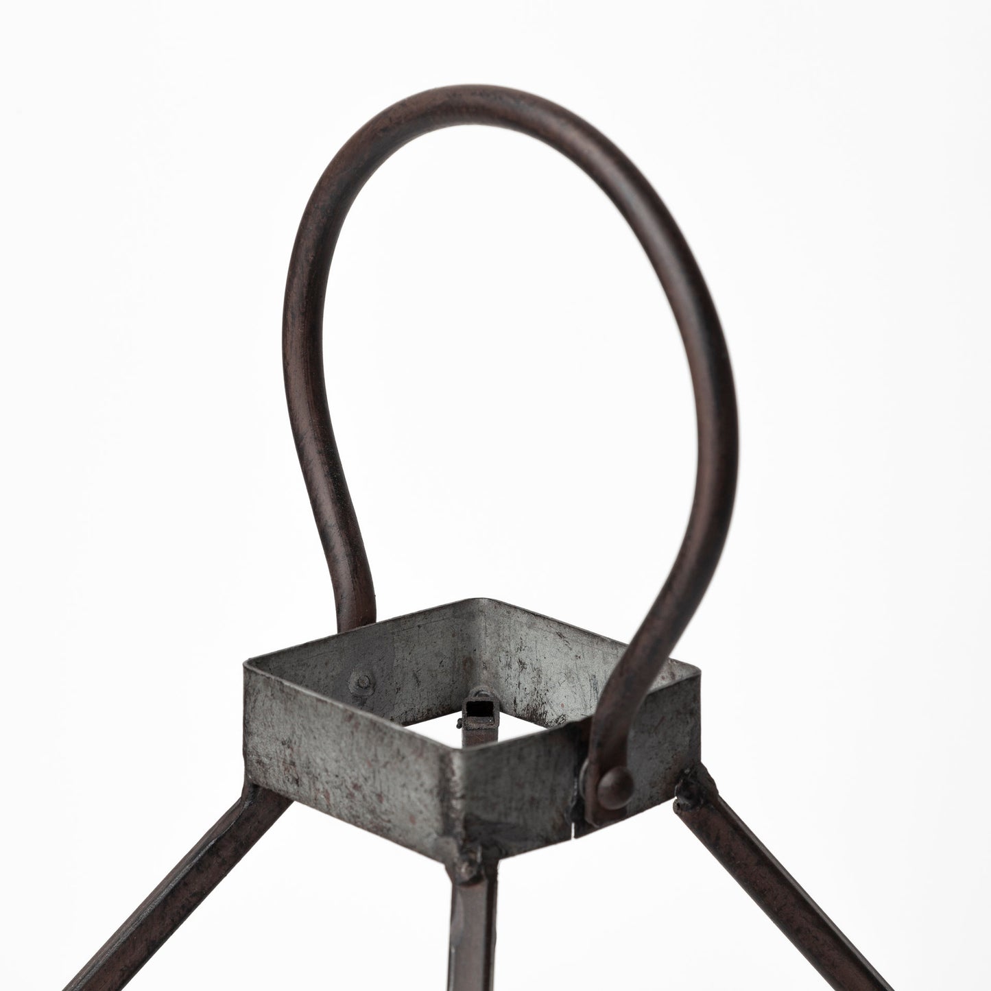 Kingston I Large Rustic Metal Framed Table Candle Holder