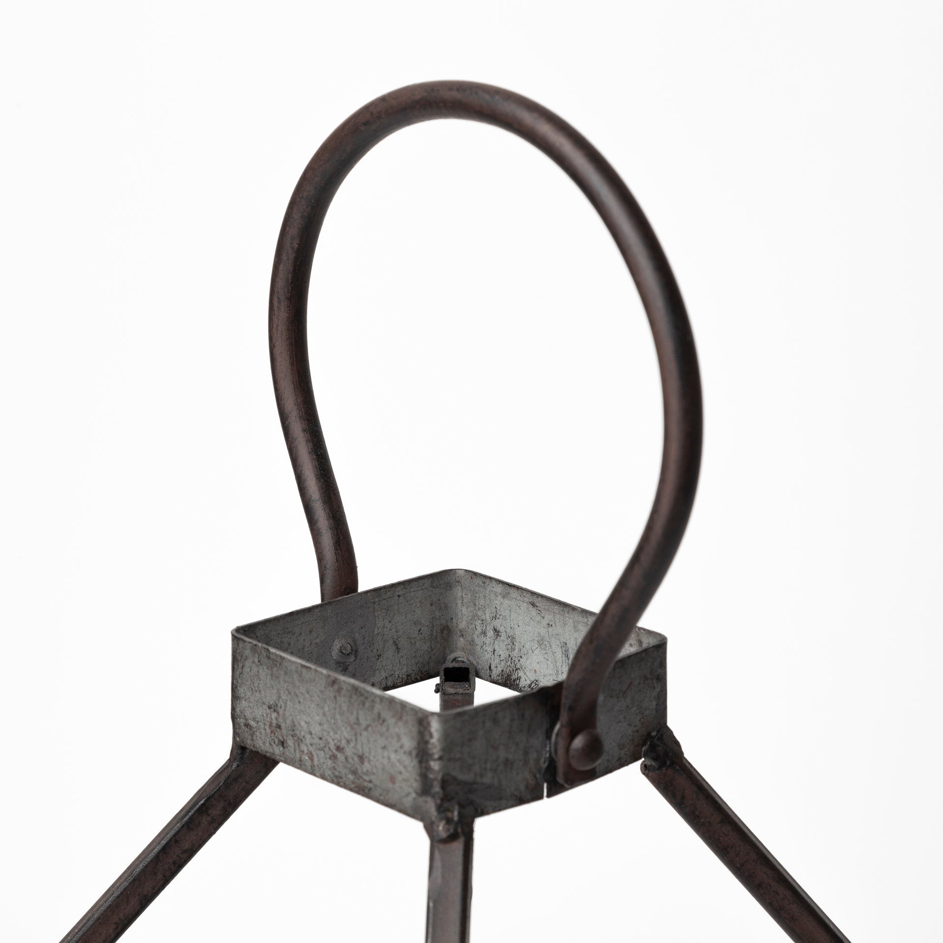 Kingston I Large Rustic Metal Framed Table Candle Holder