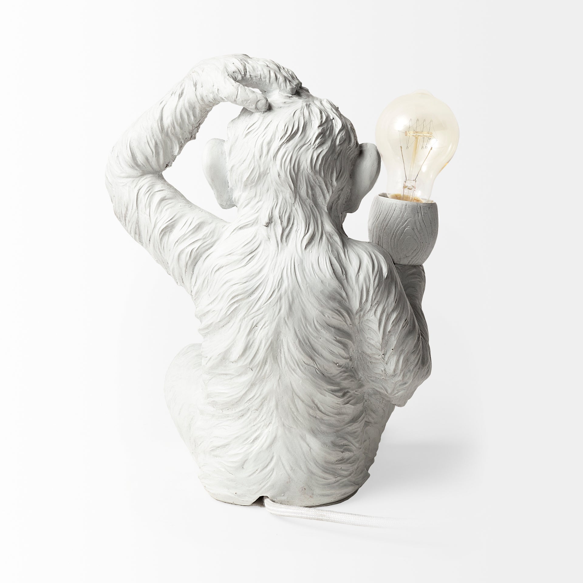 Simia Table Lamp White Resin - table-lamps