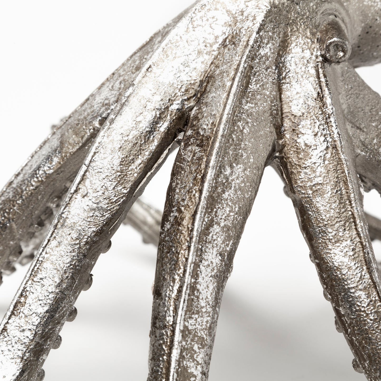 Strafford Medium 13L x 7W Silver Resin Octopus