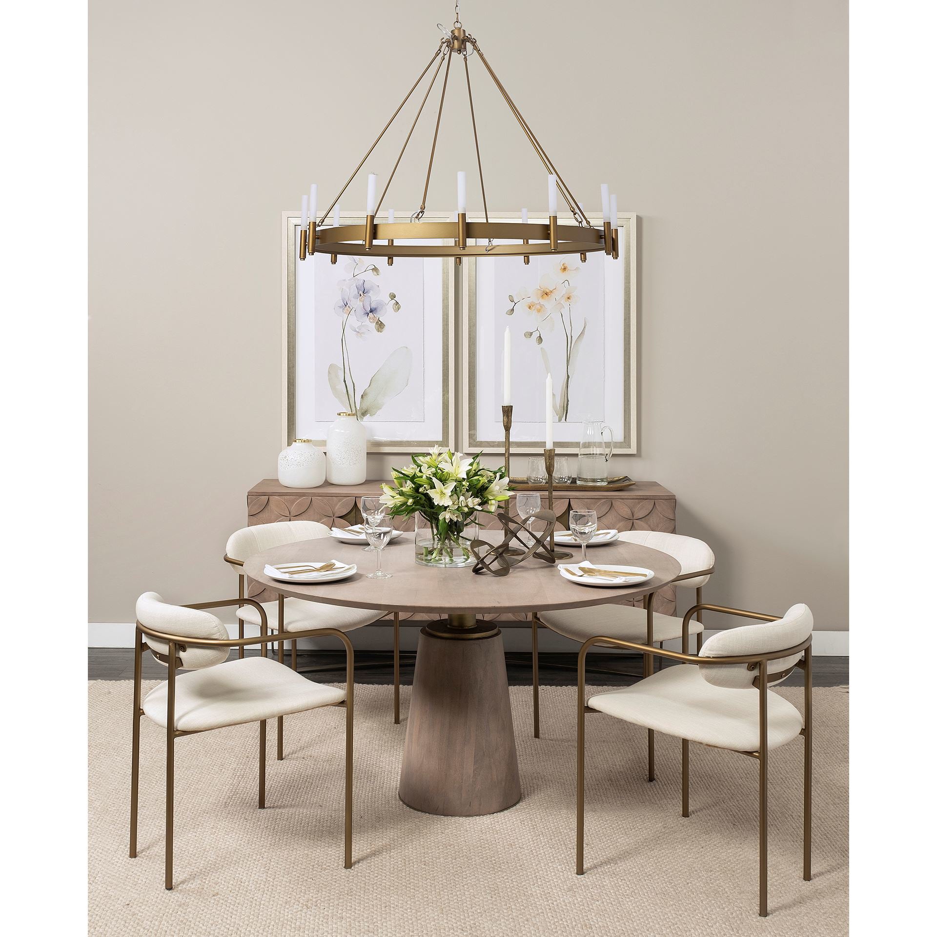 Levit (Small) Gold Table Candle Holder