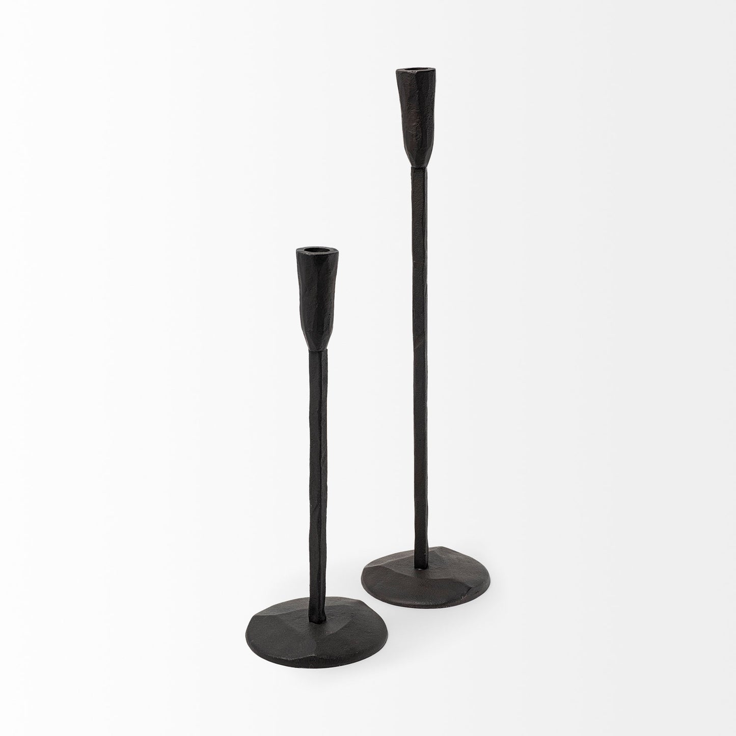 Levit (Large) Black Table Candle Holder