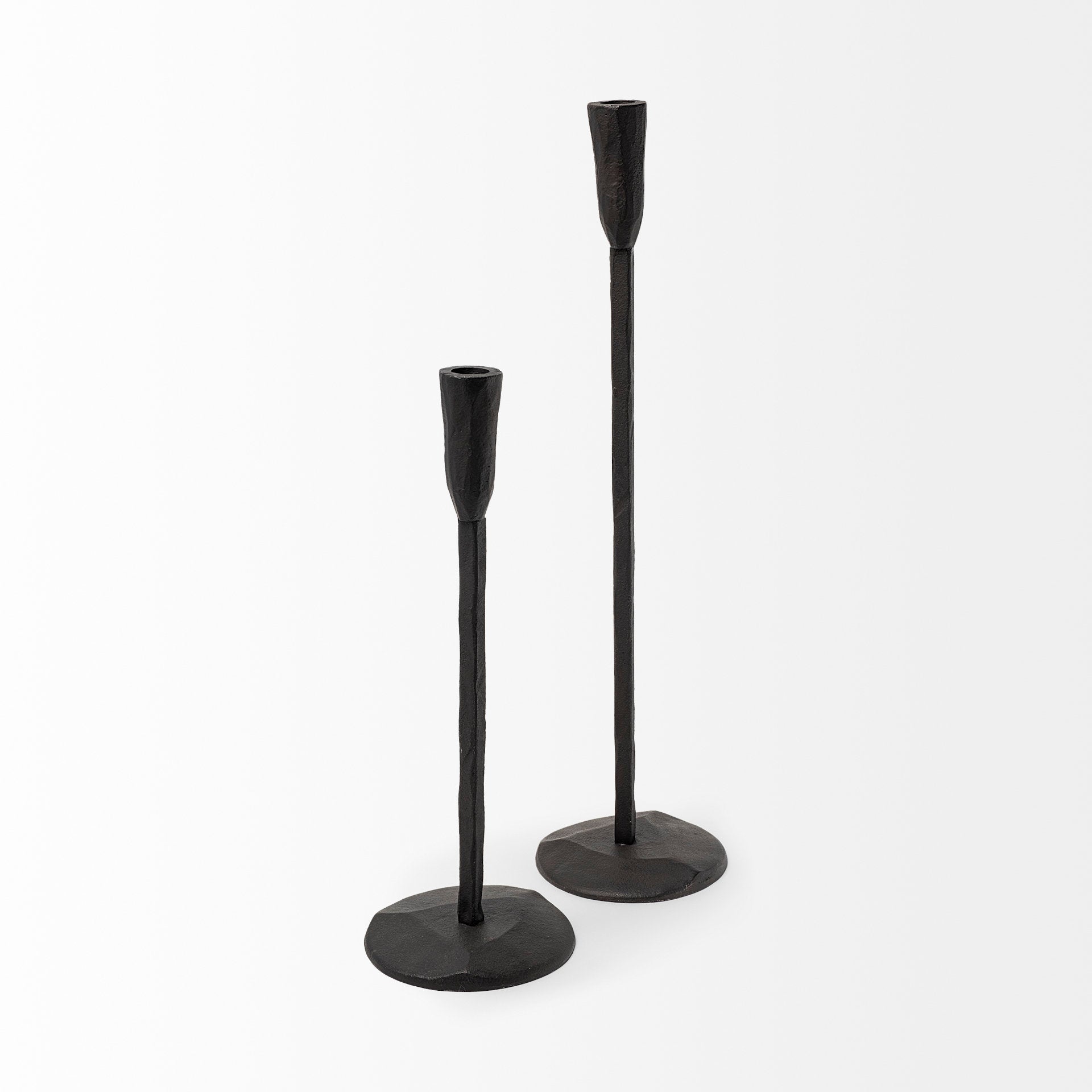 Levit (Large) Black Table Candle Holder