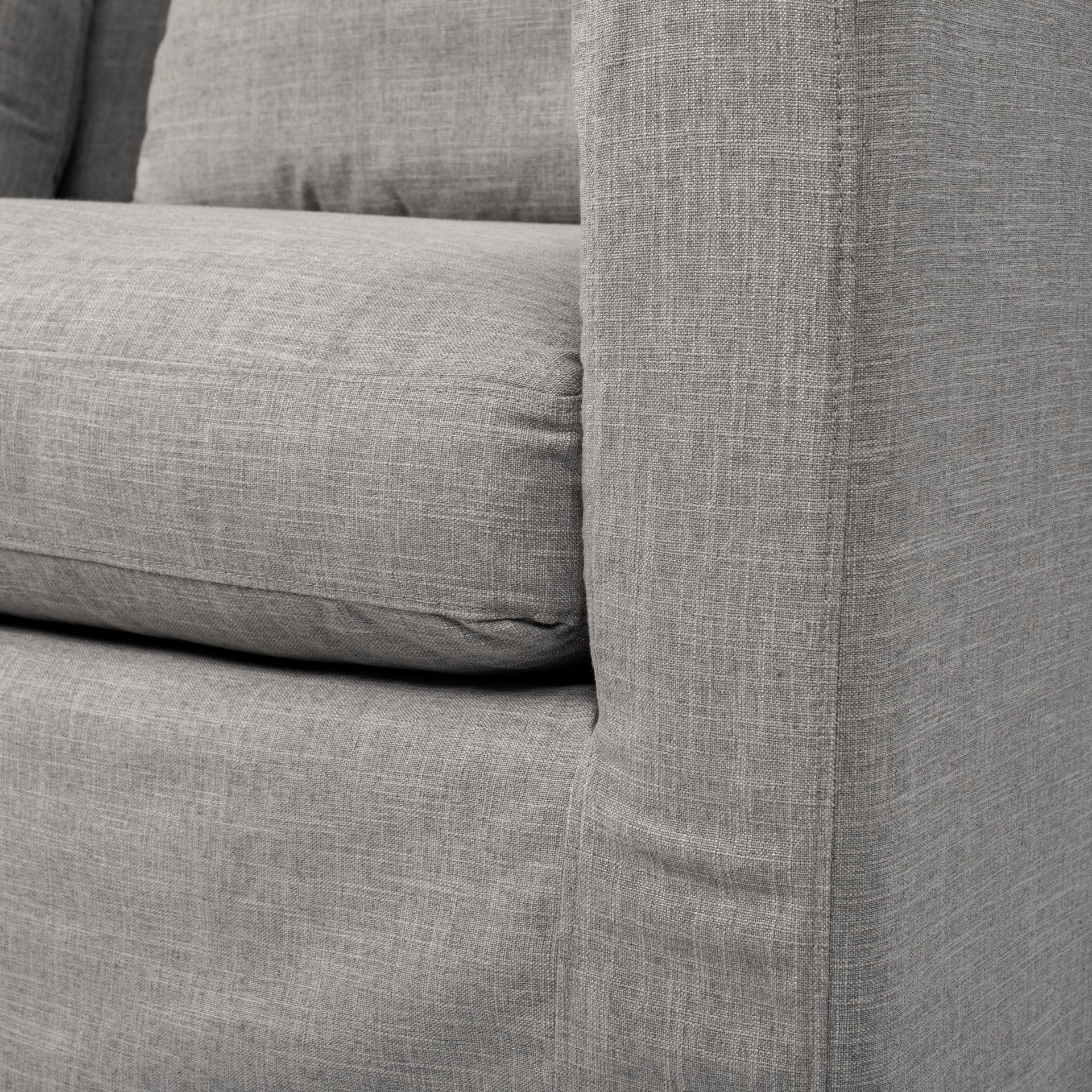 Denly I 69 X 38.25 X 34.5 Flint Gray Slipcover Two Seater Sofa