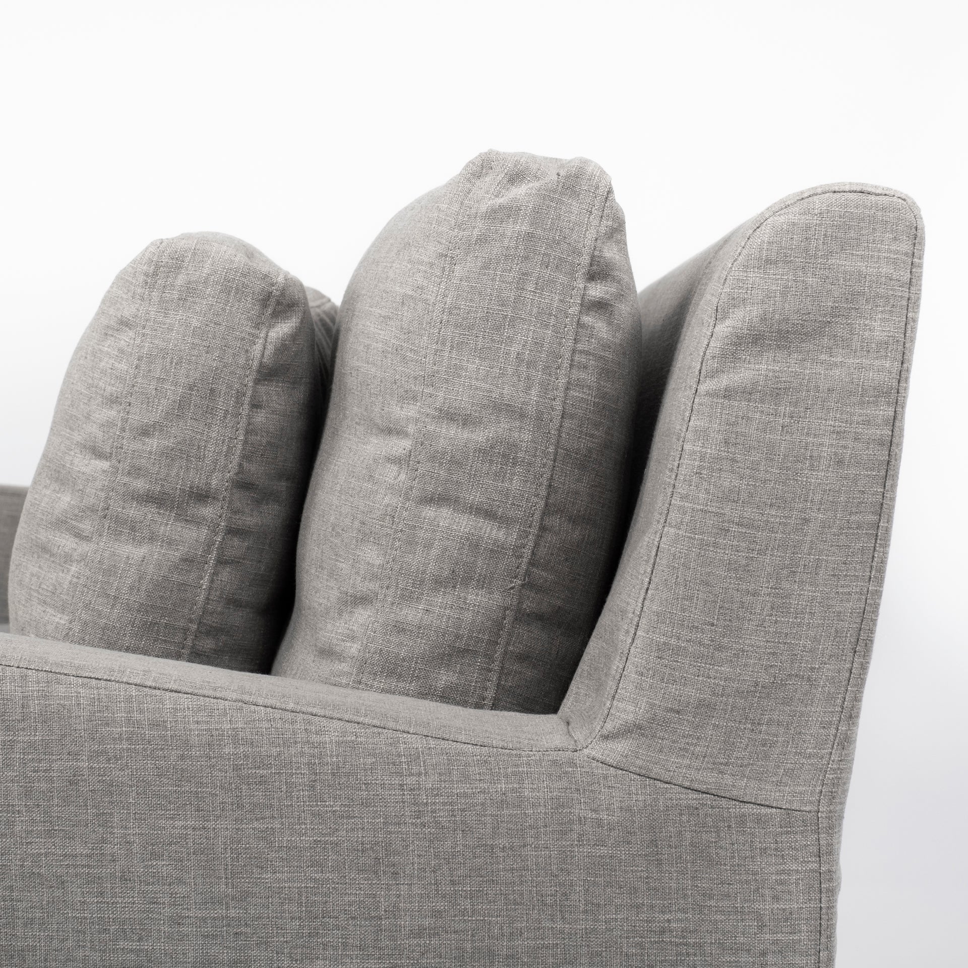 Denly I 69 X 38.25 X 34.5 Flint Gray Slipcover Two Seater Sofa