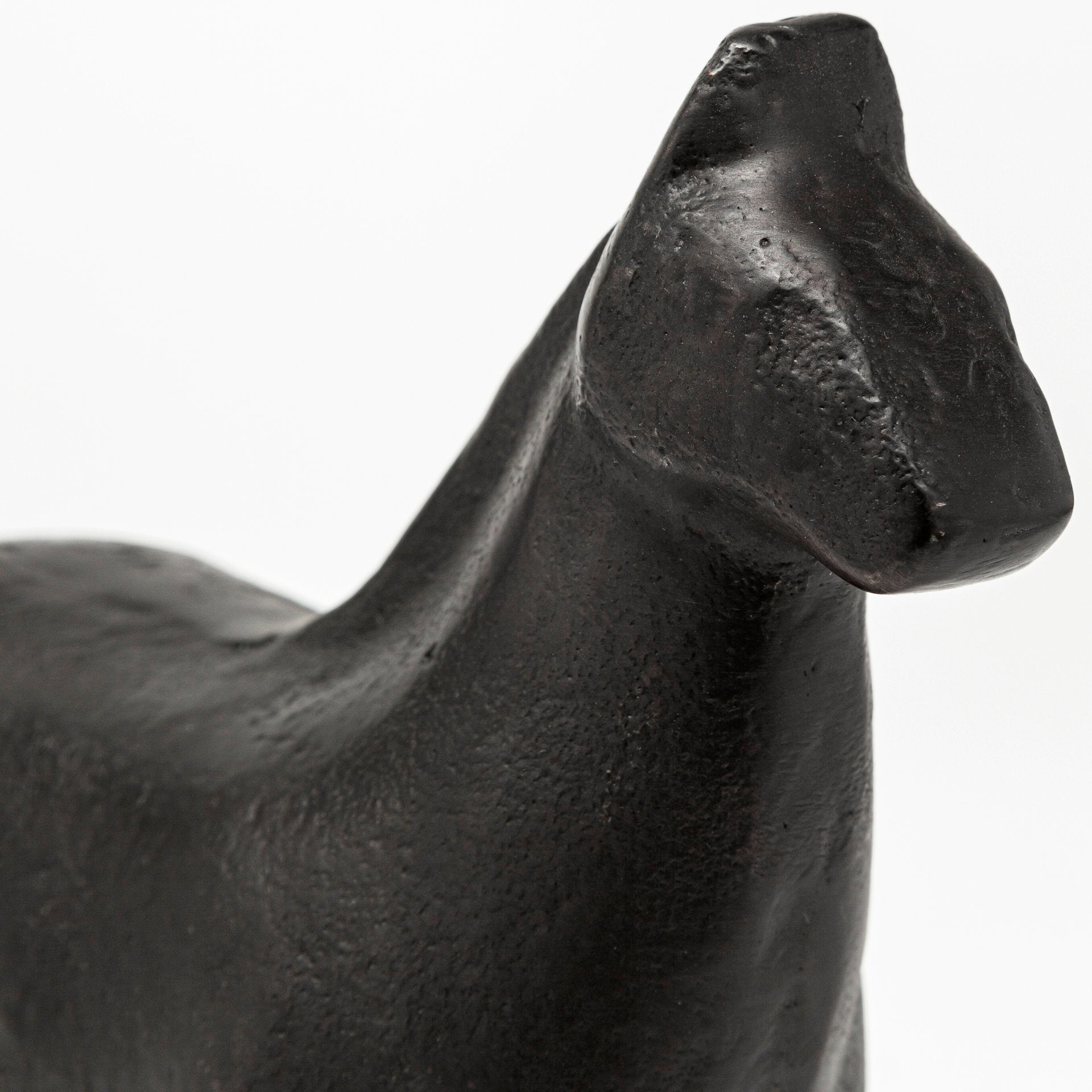 Sphynx II 7L x 2W Black Cast Aluminum Horse Shaped Object