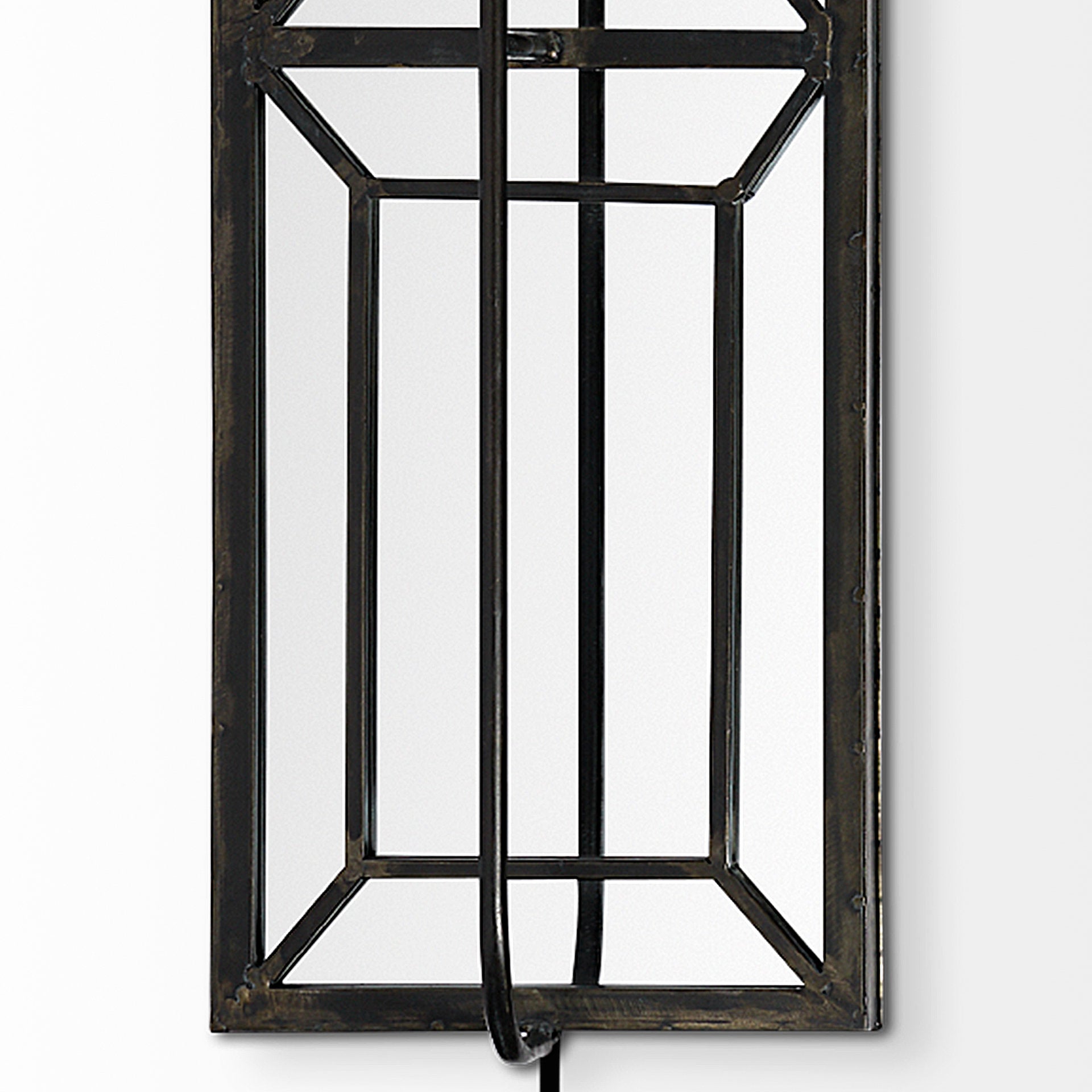 Noah Wall Sconce Black Metal | White Shade - wall-fixtures