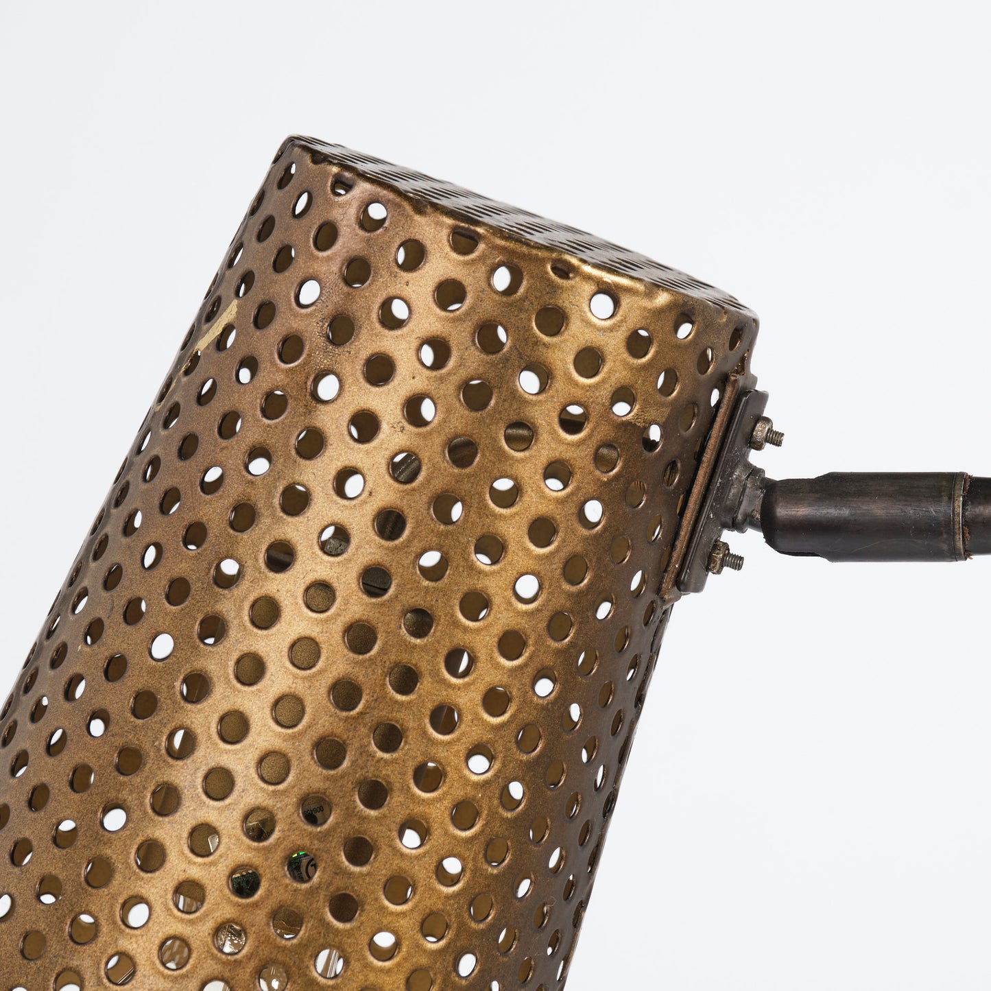 Wesley II (22.4"H) Gold/Black Perforated Metal Shade Table Lamp