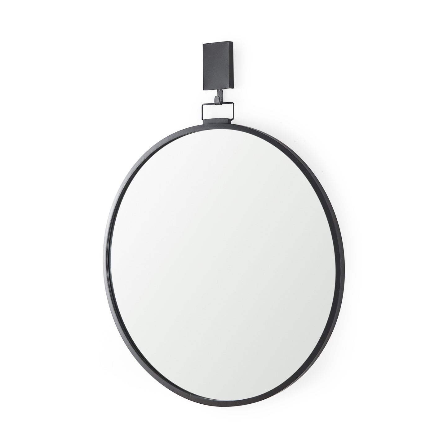 Grimm Wall Mirror Gray Metal | Round - wall-mirrors-grouped